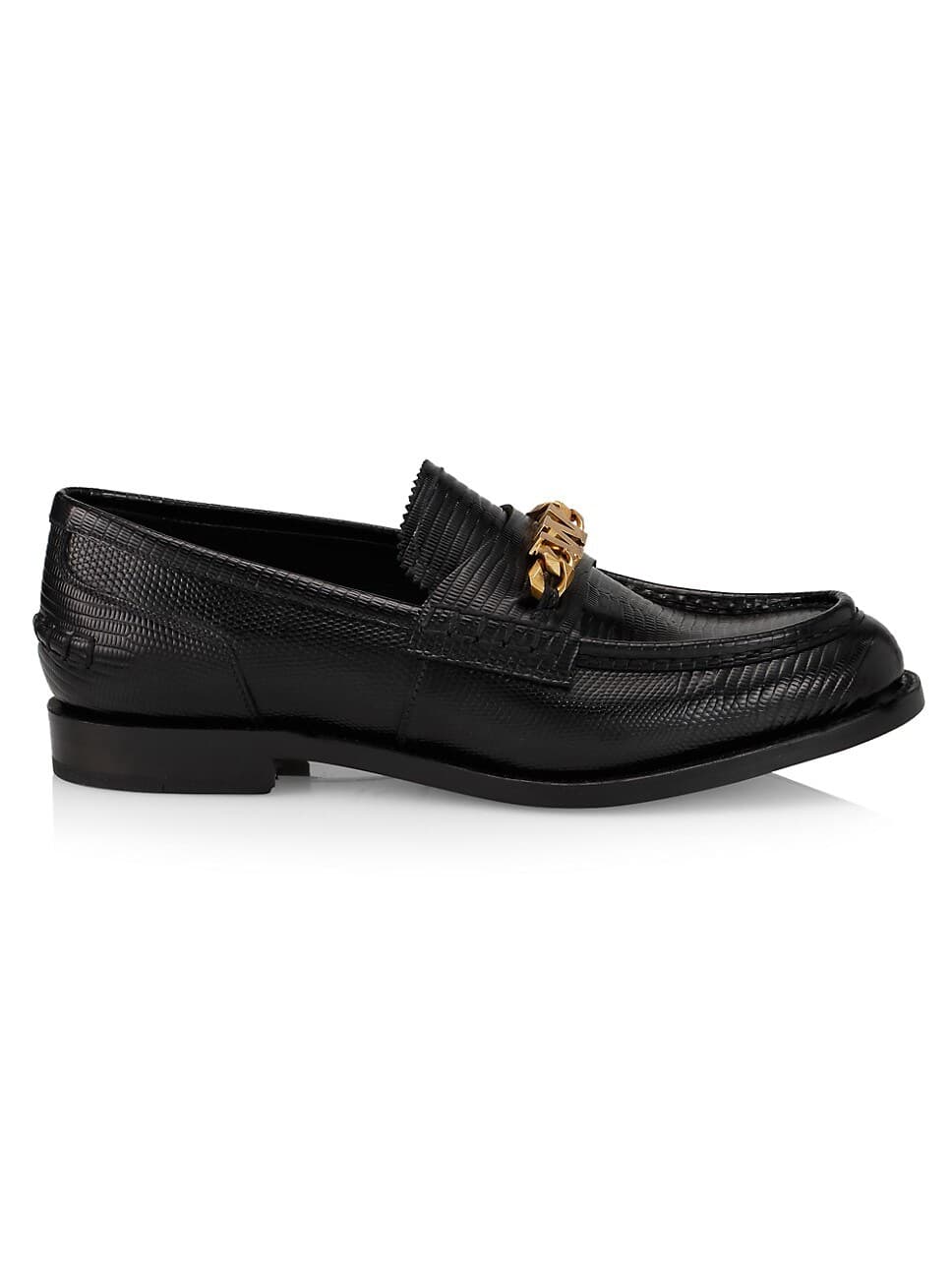 Carter Croc-Embossed Leather Loafers - Image 1