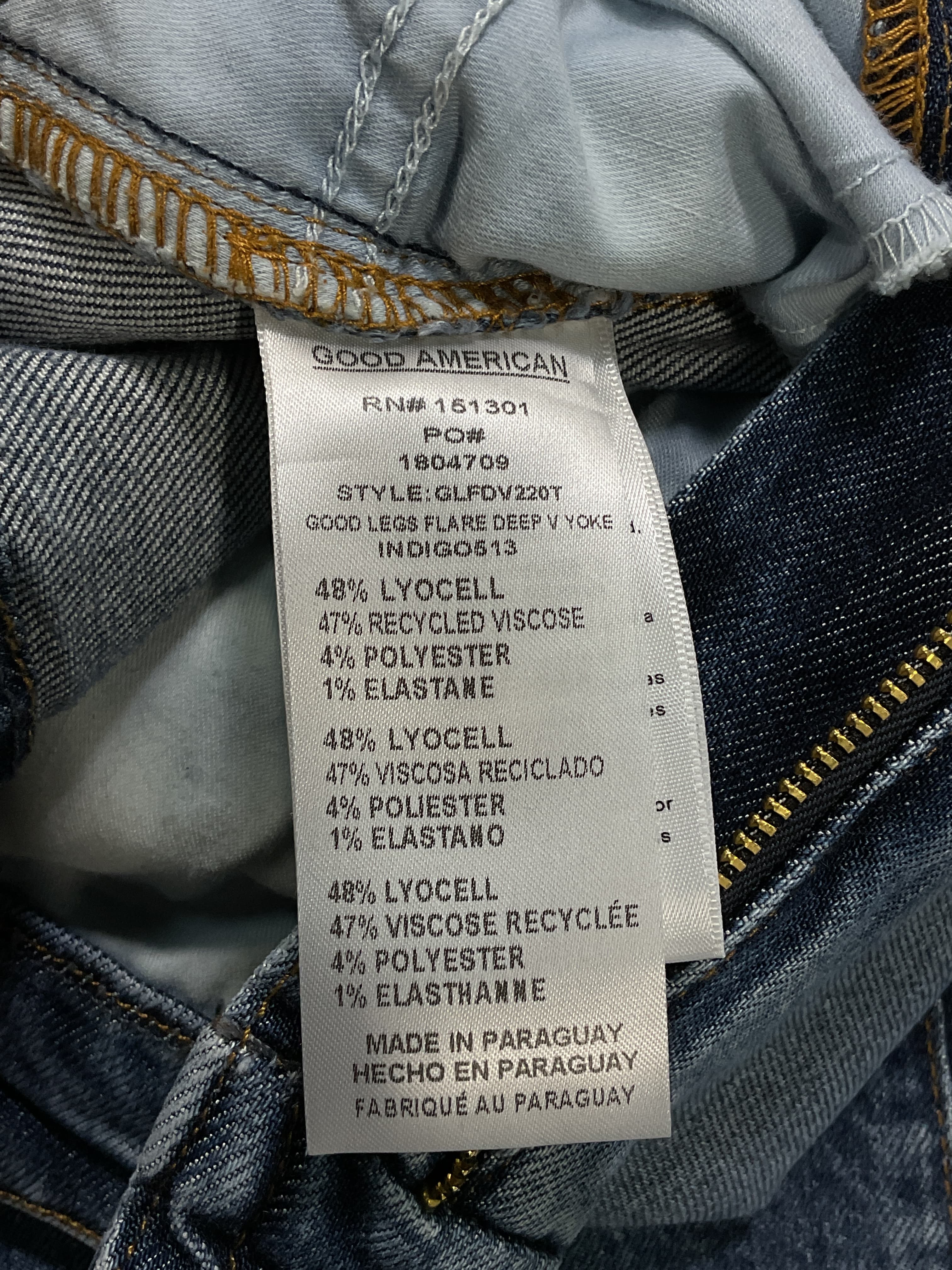 Good Legs Flare Deep V Yoke Jeans - Image 2