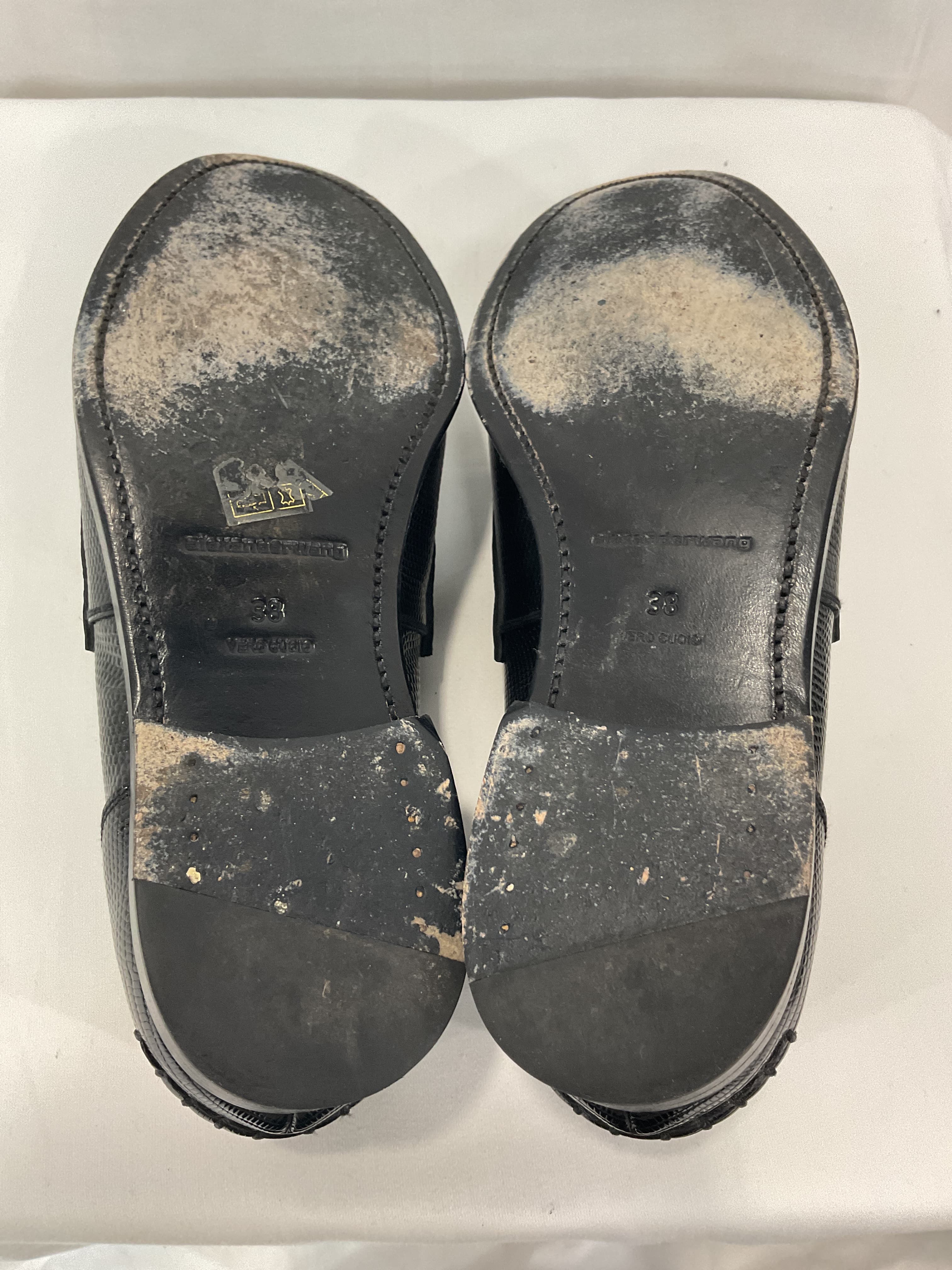 Carter Croc-Embossed Leather Loafers - Image 3