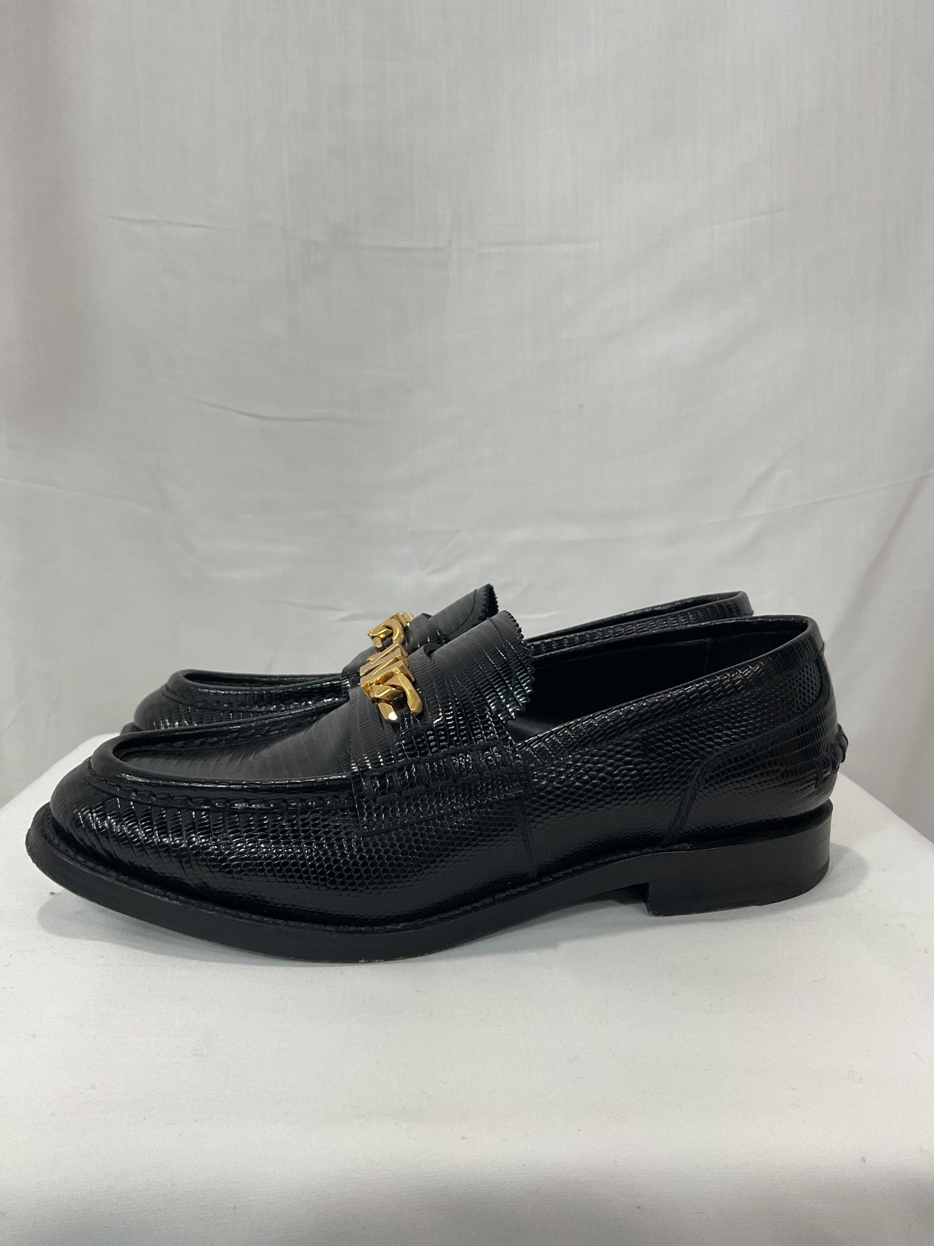 Carter Croc-Embossed Leather Loafers - Image 4