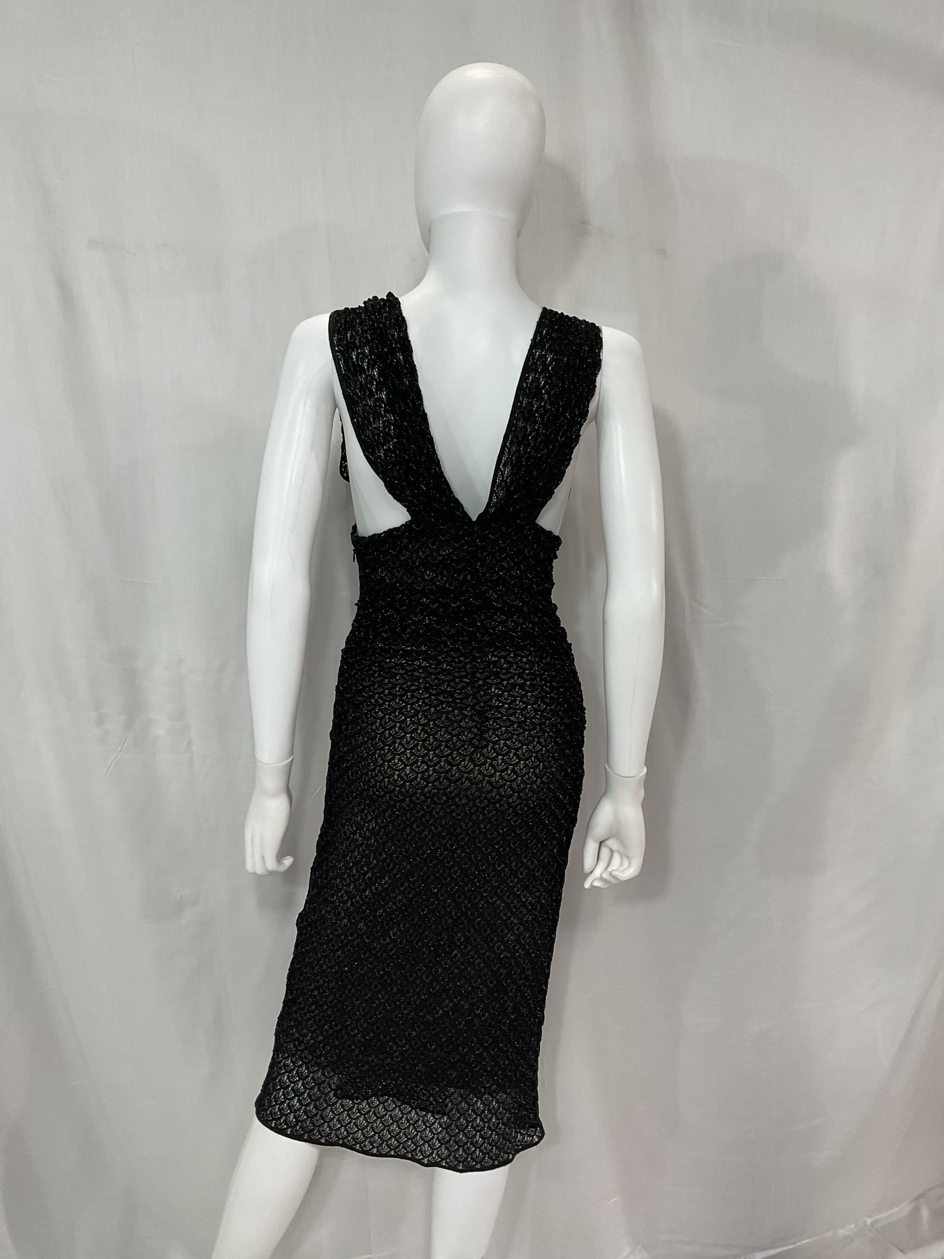 Plunge Neckline Long Dress - Image 2