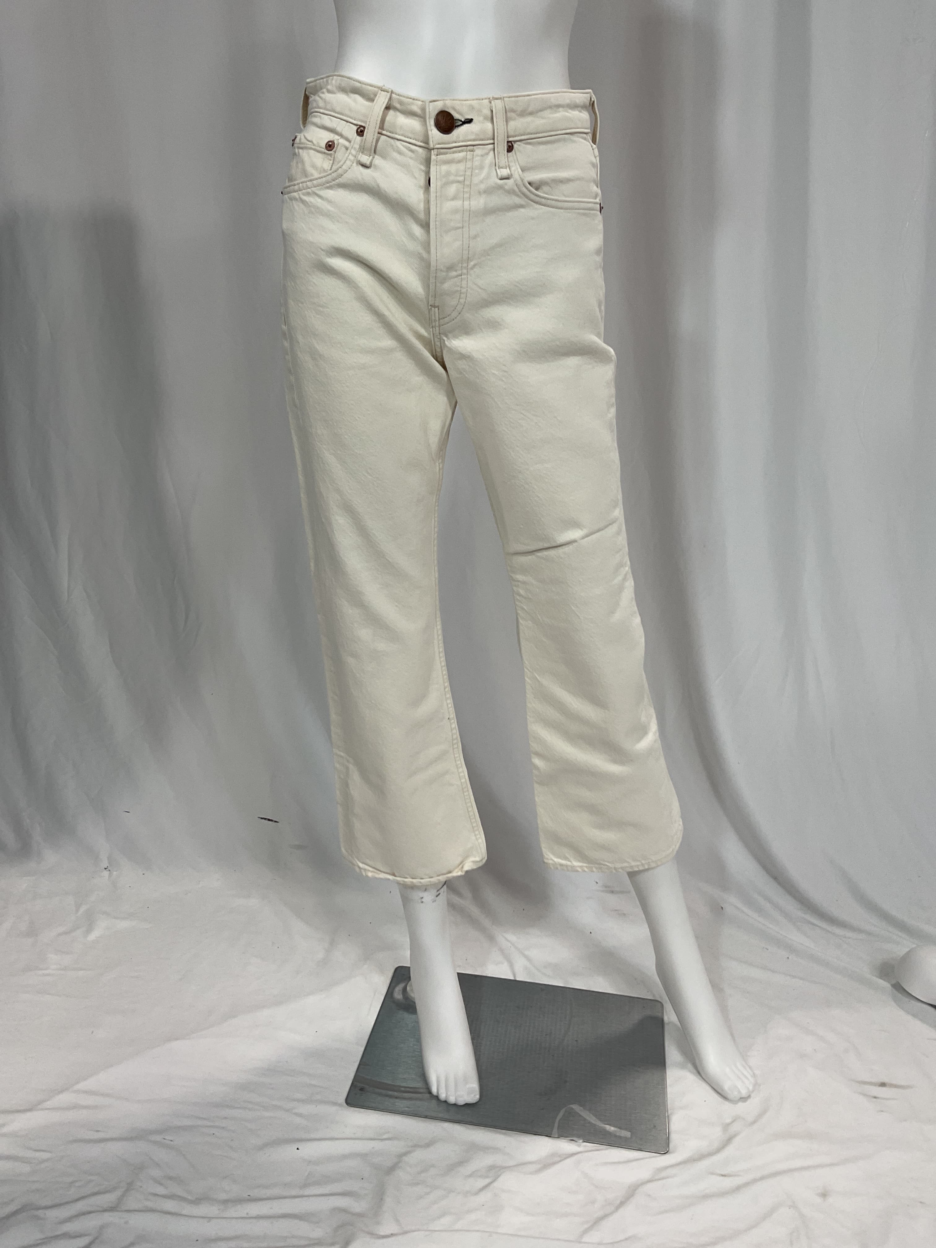Maya High Waist Crop Flare Jeans - Image 4