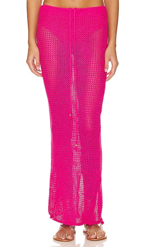 Aria Skirt In Hot Pink - Image 1
