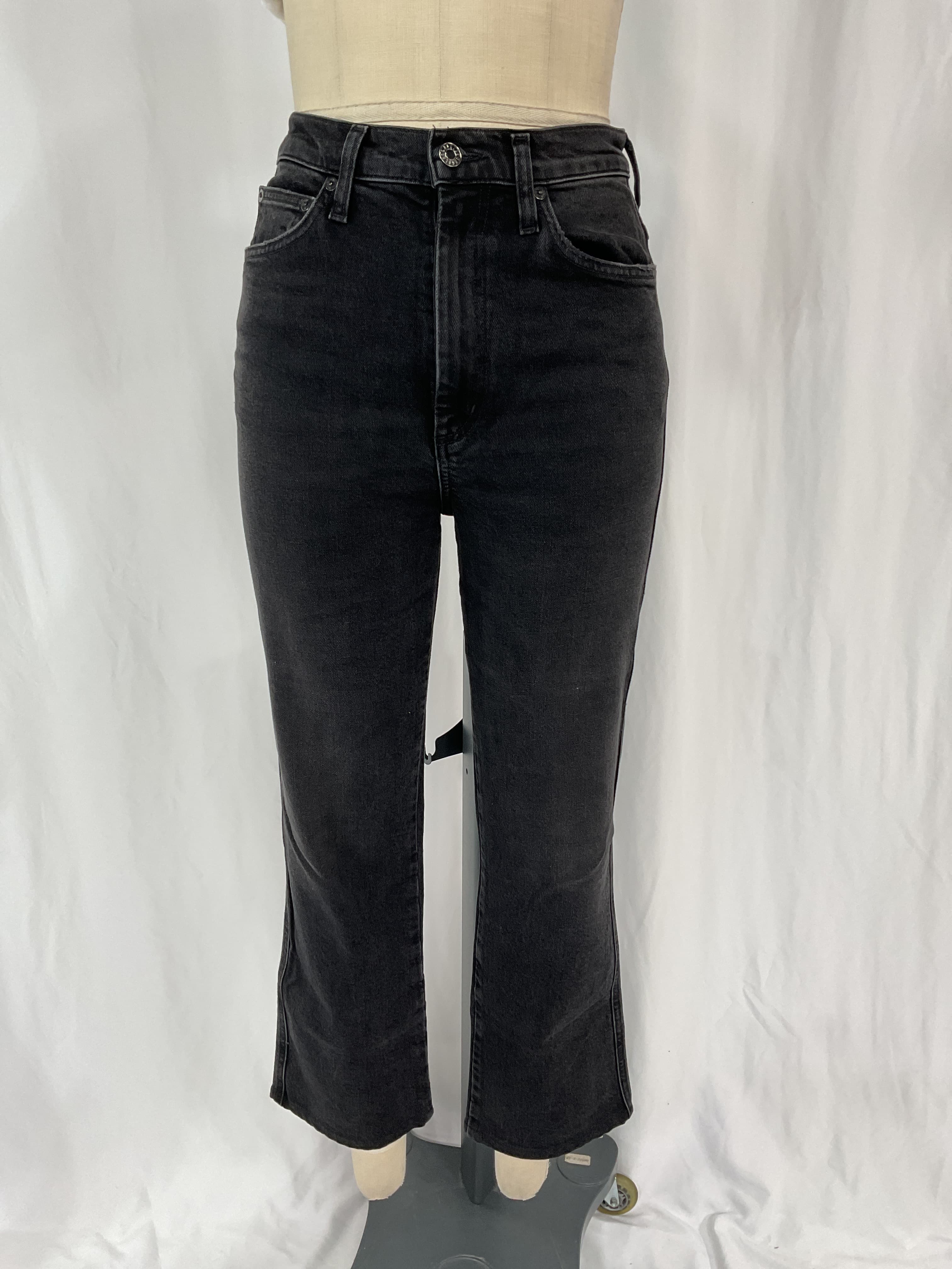 Pinch Waist High Rise Kick Flare - Image 3