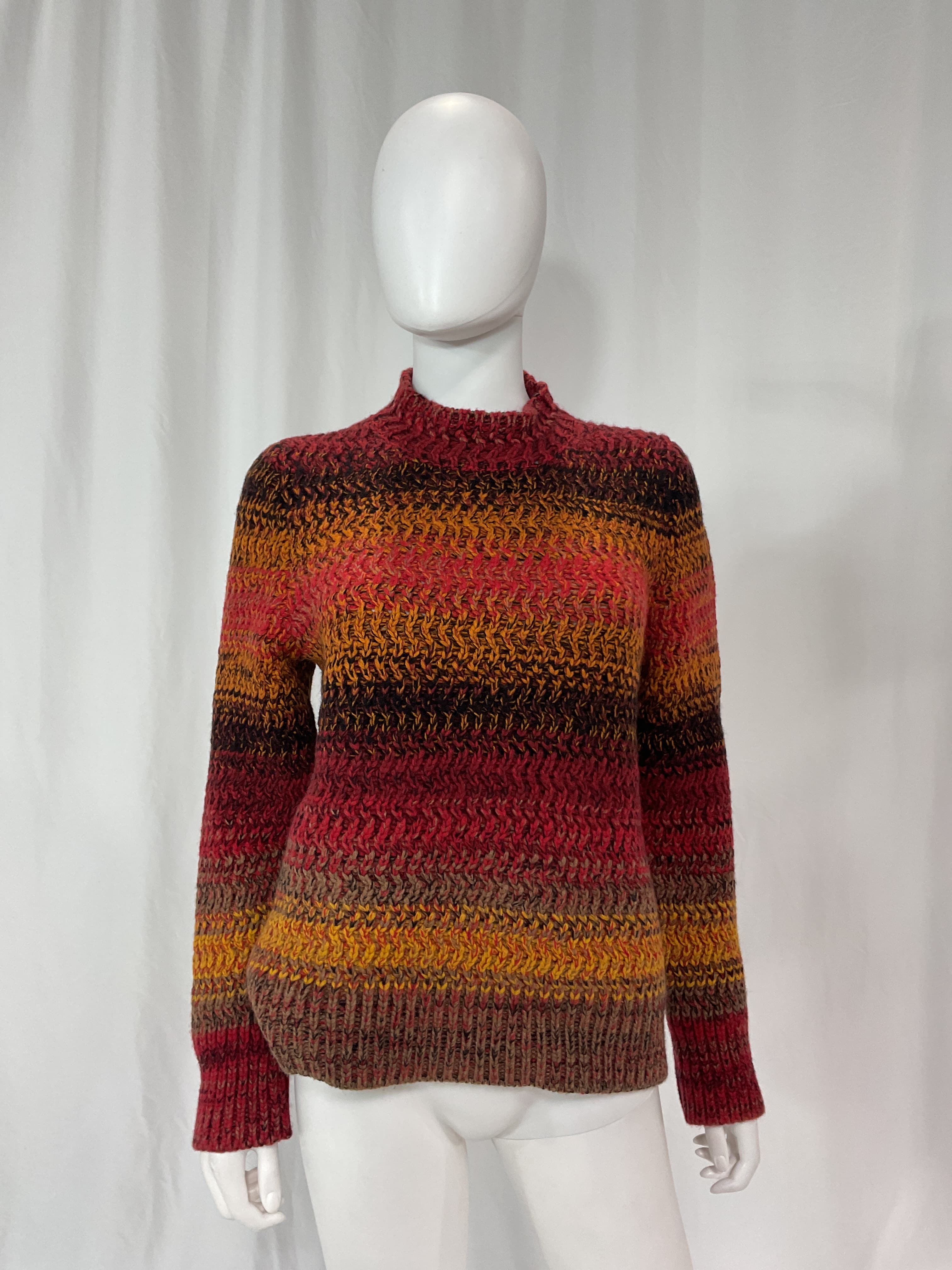 Striped Ribbed Cashmere Sweater - Image 2