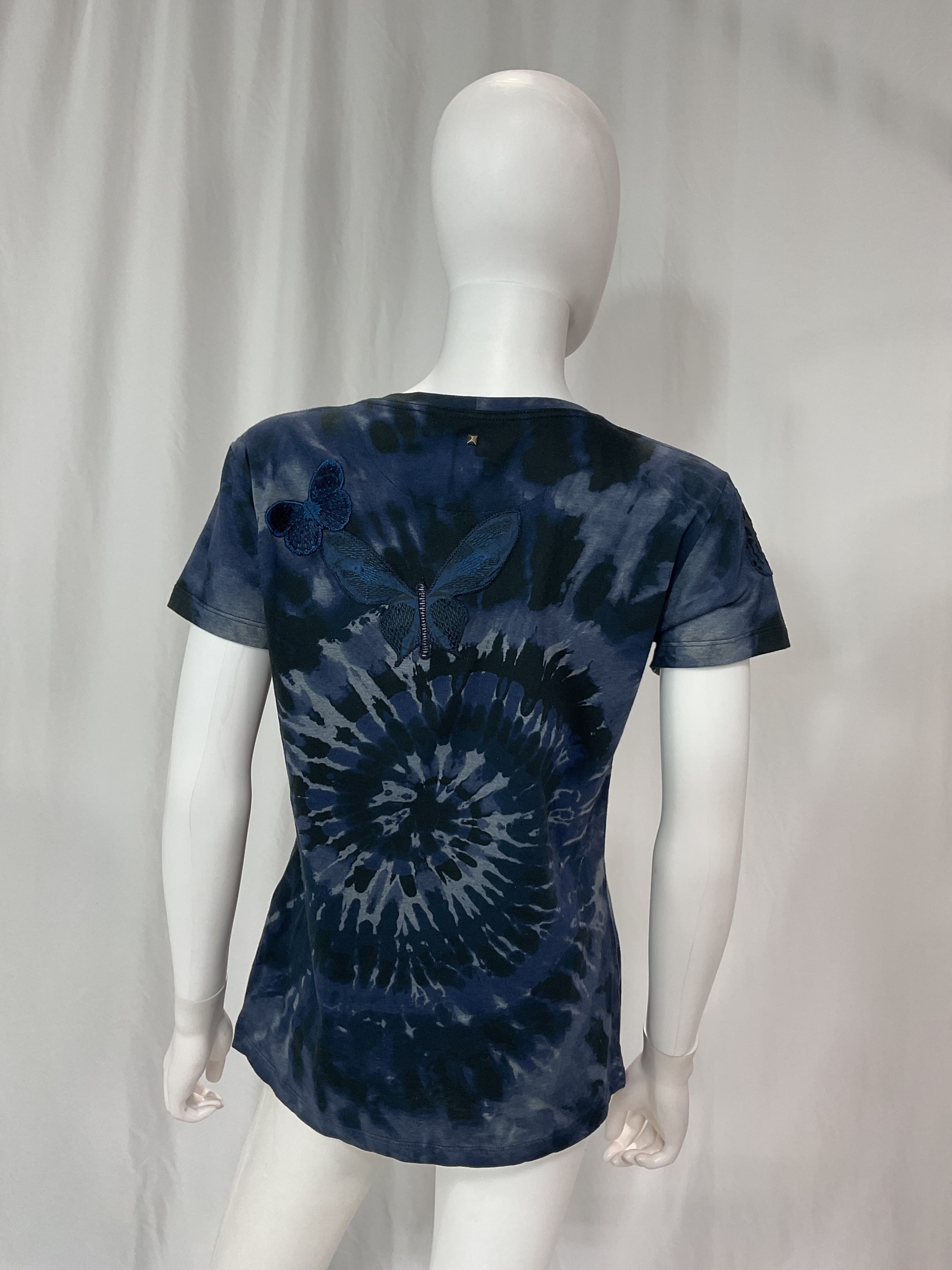 Appliqud Tie-Dyed Cotton-Jersey T-Shirt - Image 4