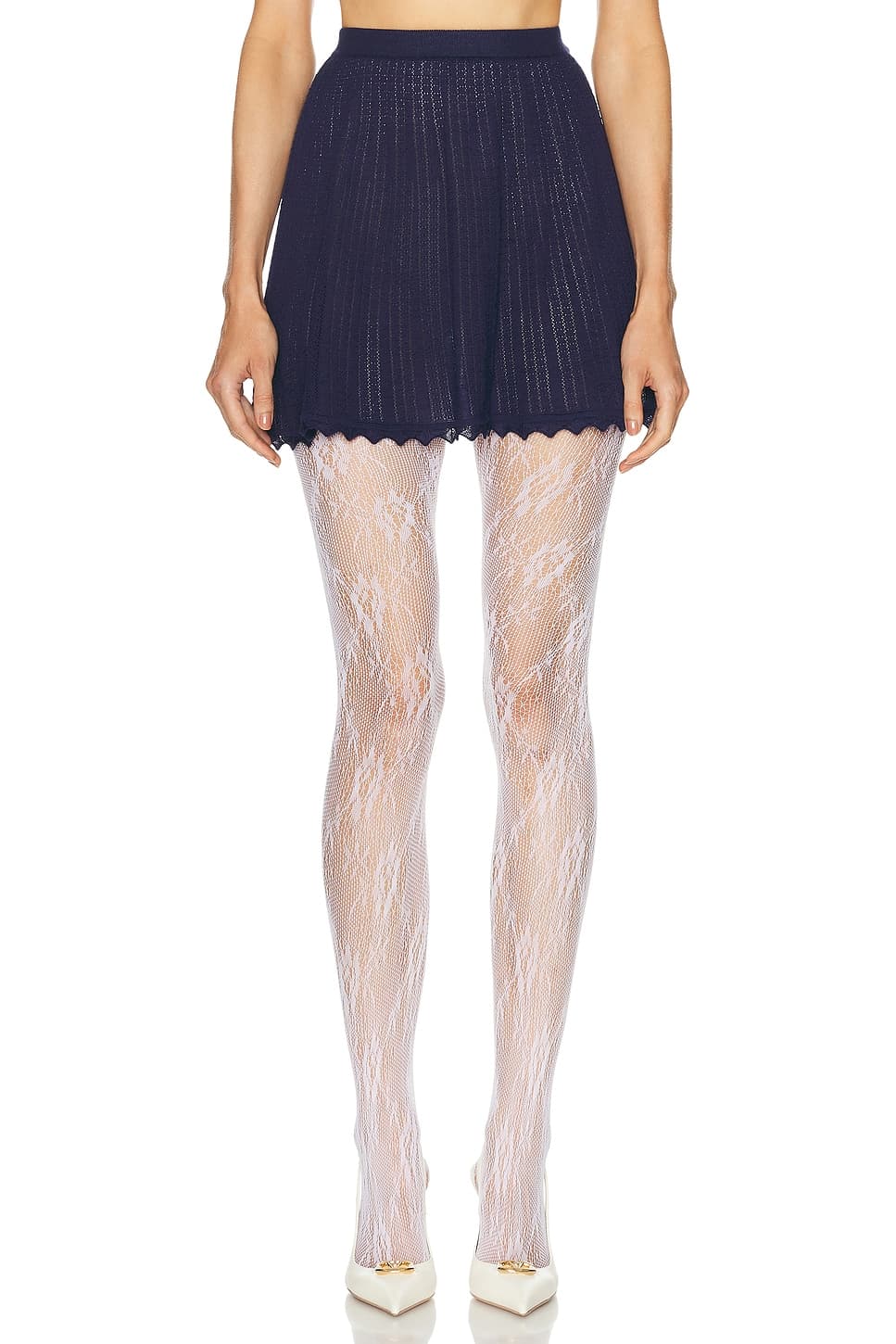 Mini Skirt In Navy Blue - Image 1
