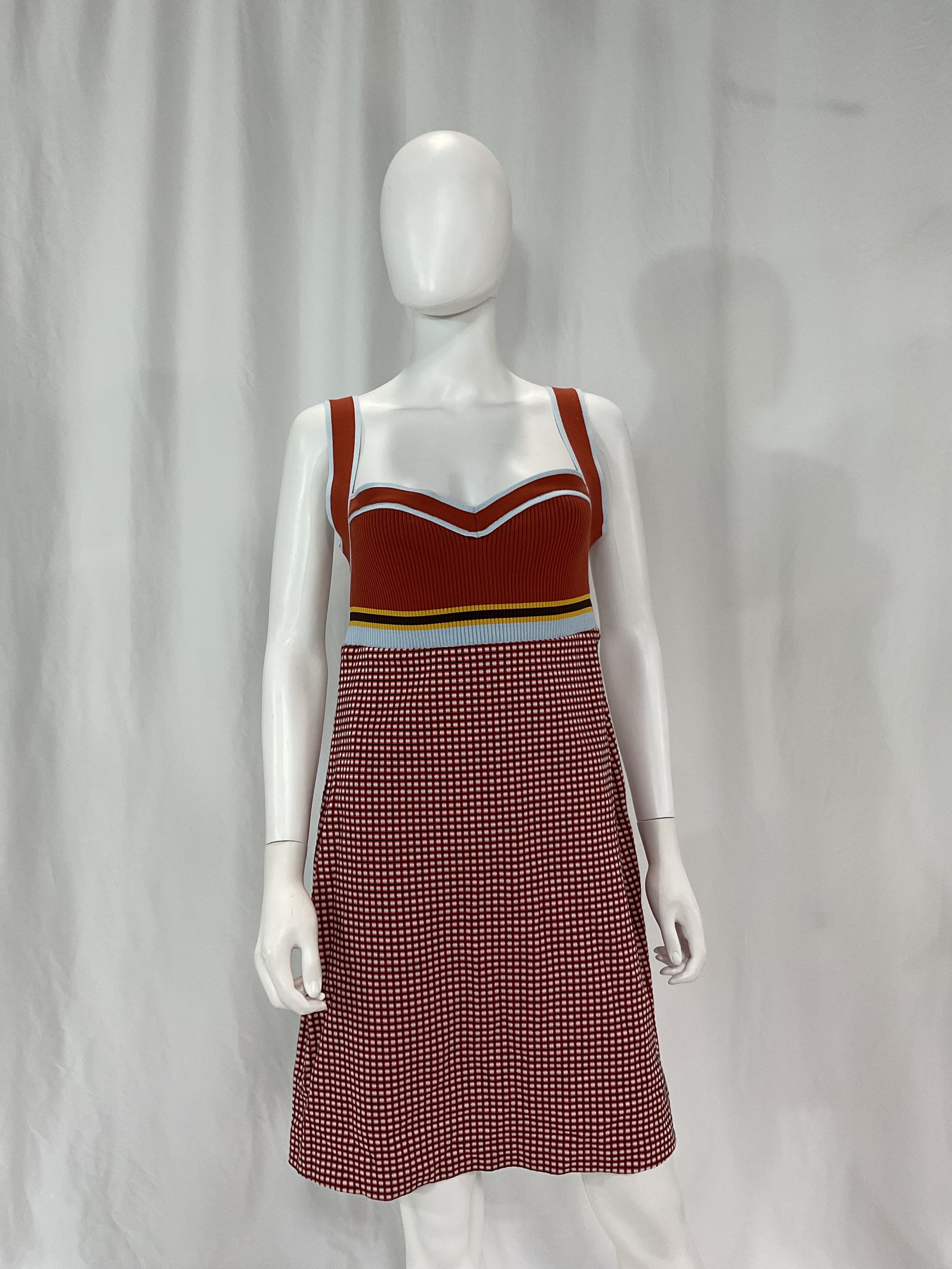 Ribbed And Jacquard-Knit Mini Dress - Image 2