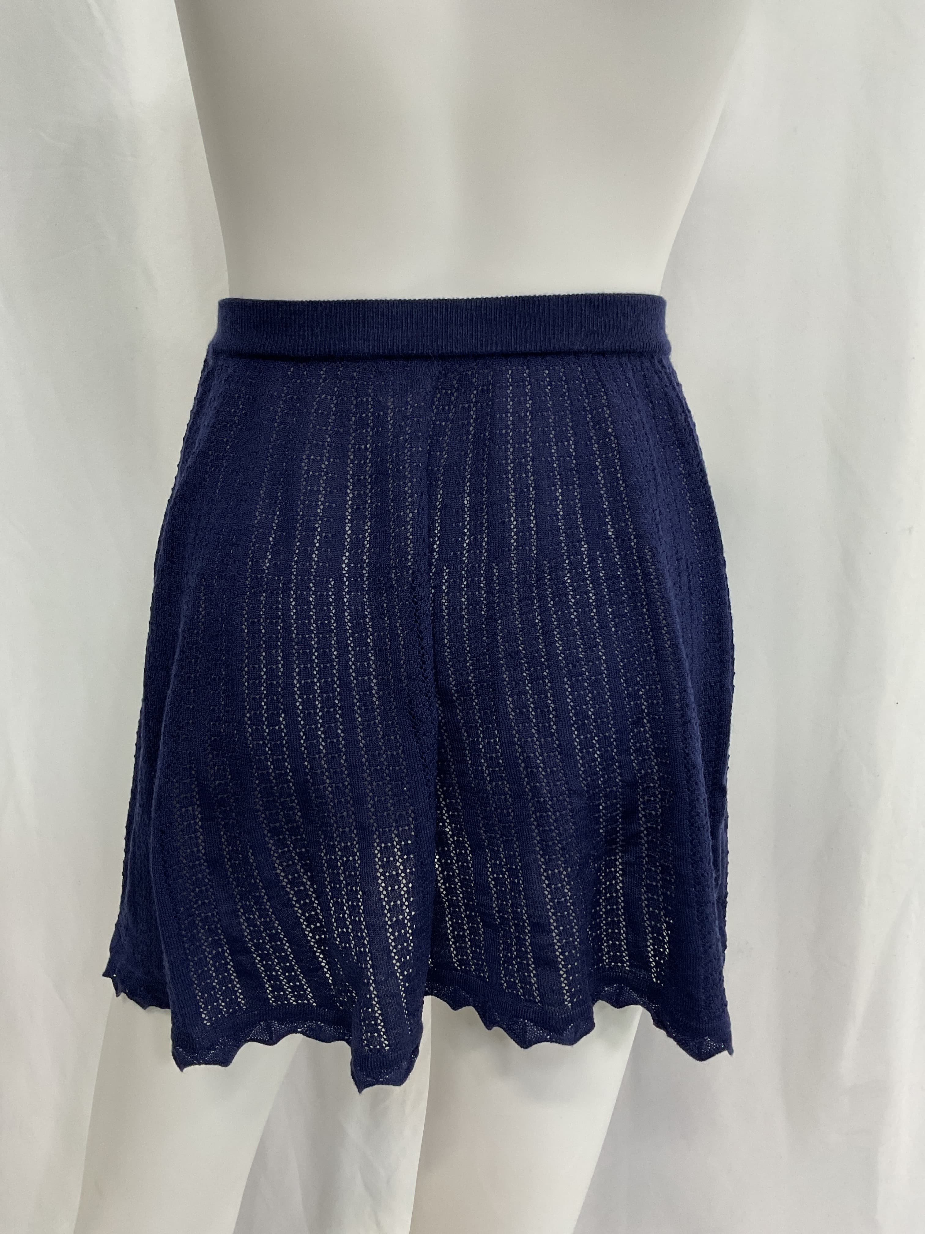 Mini Skirt In Navy Blue - Image 3