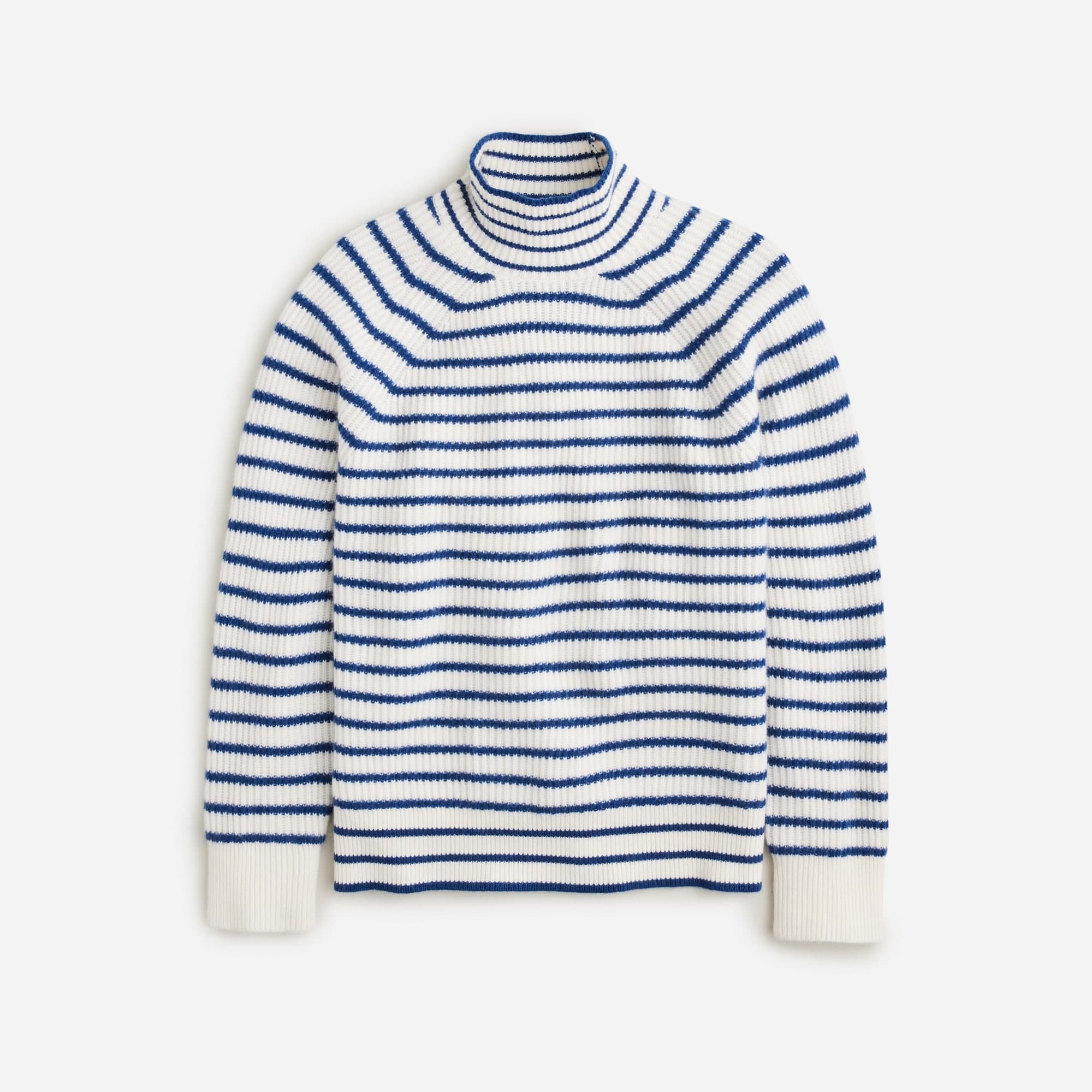 Ribbed Cashmere Turtleneck Sweater - Image 1