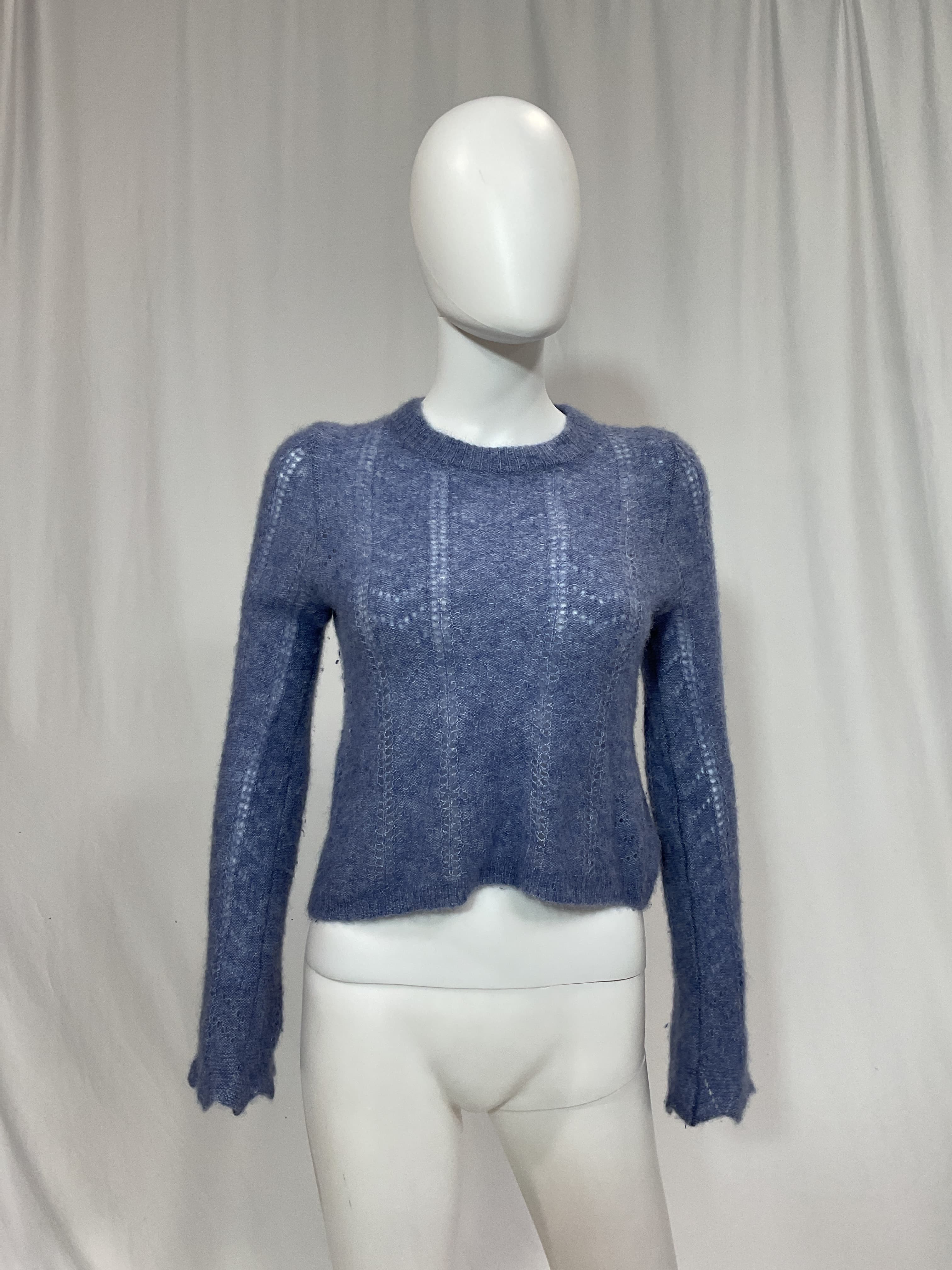 Bell Sleeve Pointelle Crew - Image 3