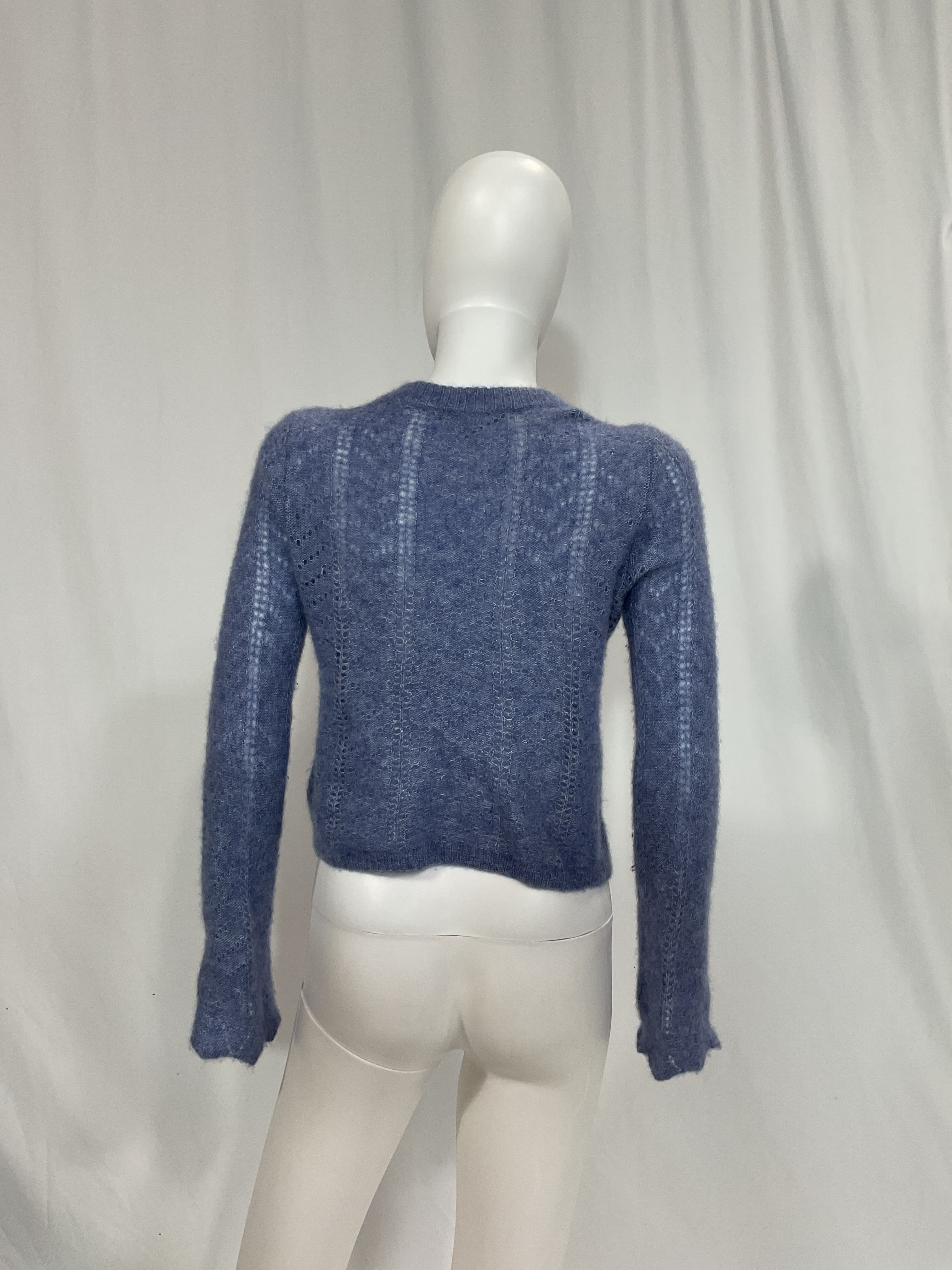 Bell Sleeve Pointelle Crew - Image 2
