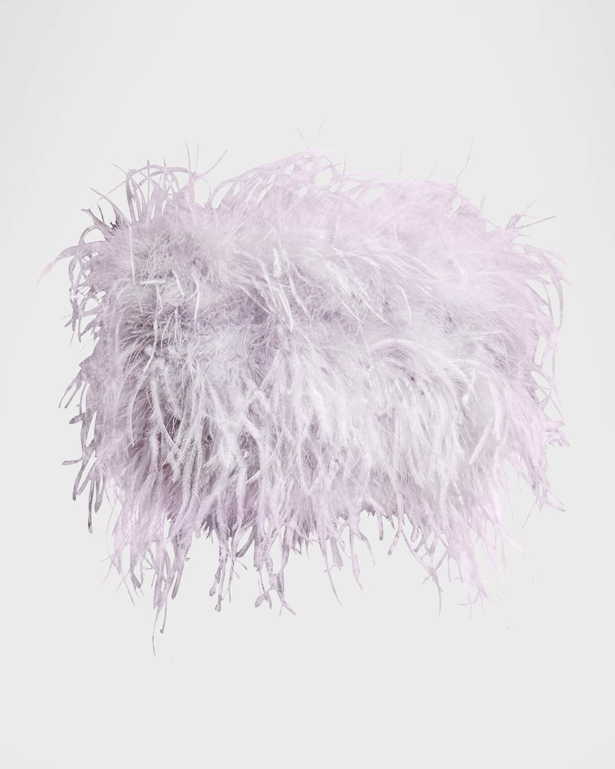 Zaina Ostrich Feather Bustier Top - Image 1