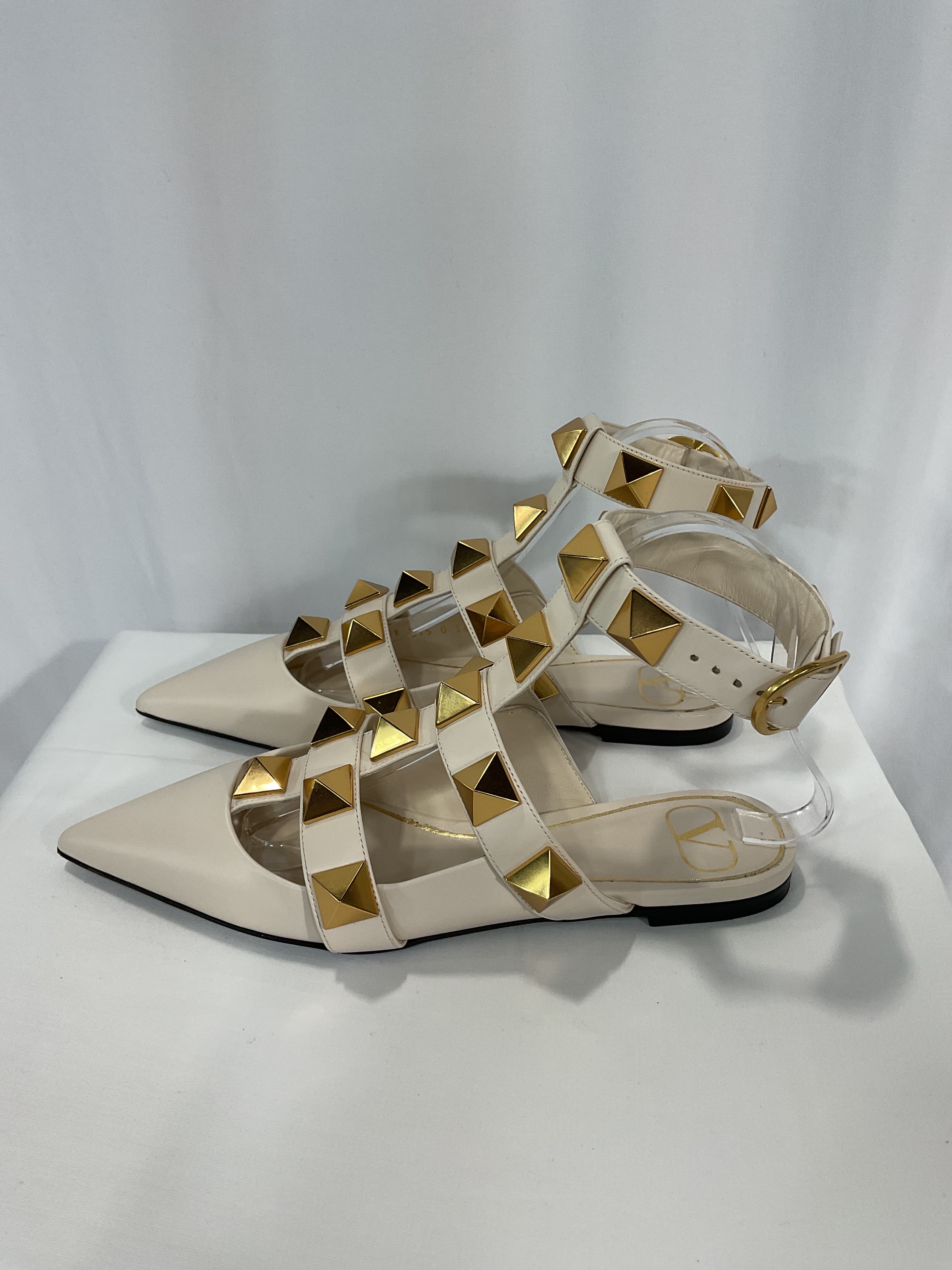 Roman Stud Ballerina Shoes - Image 3