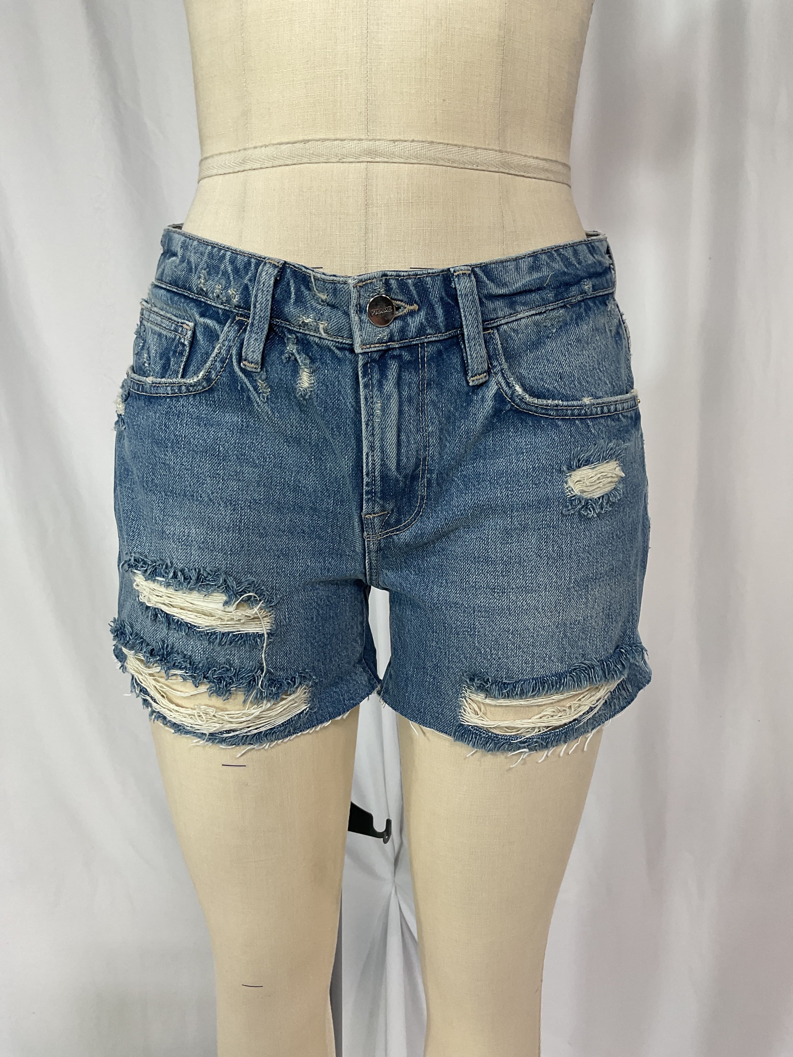 Le Original Ripped High Waist Crop Jeans - Image 4