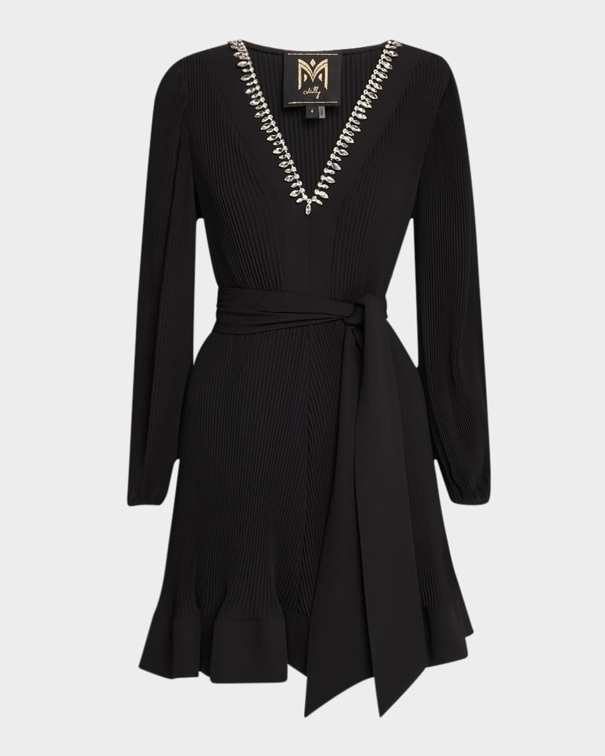 Crystal Embellished Pleated - Image 1