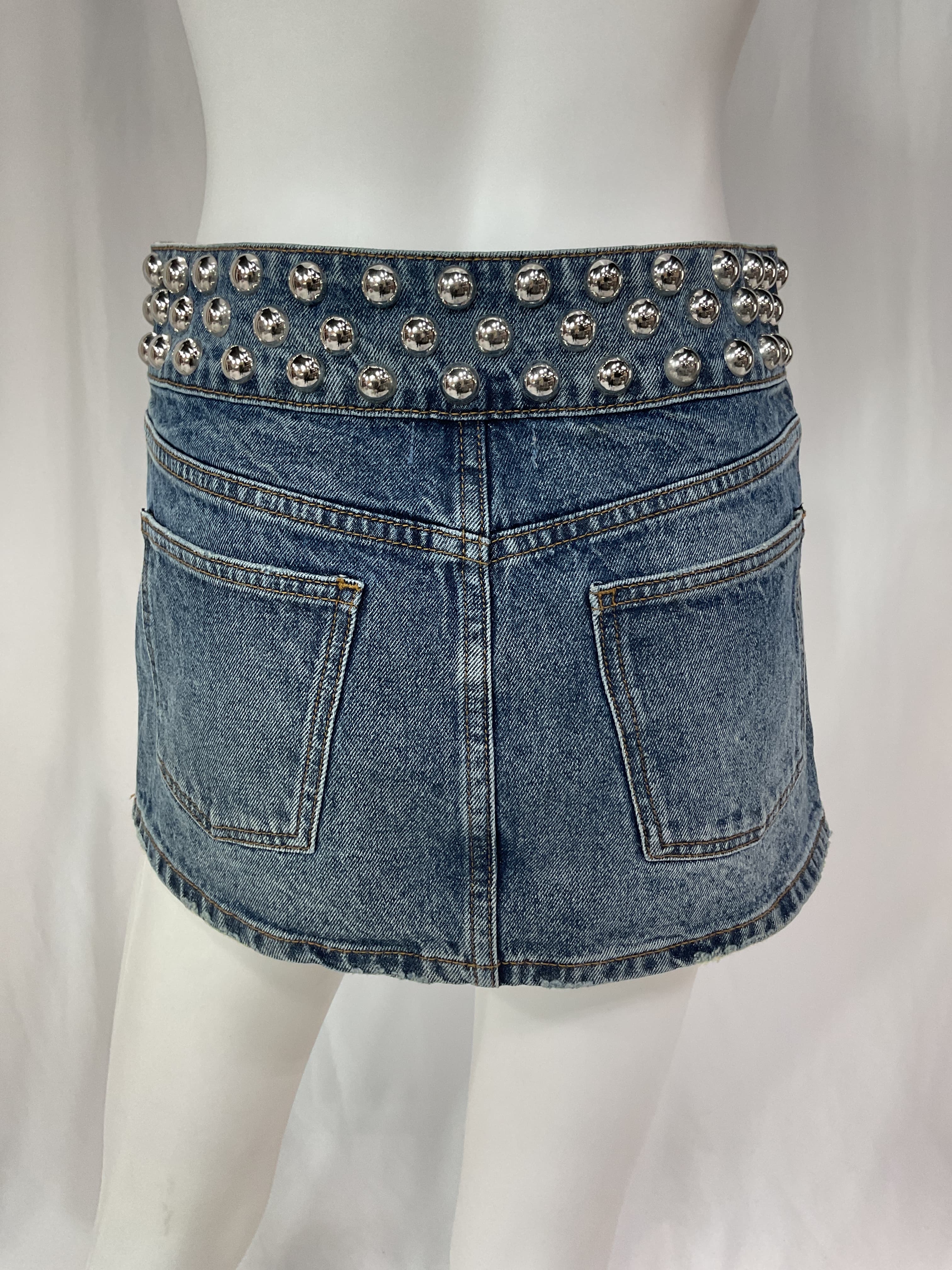 Adela Low Rise Mini Skirt - Image 4
