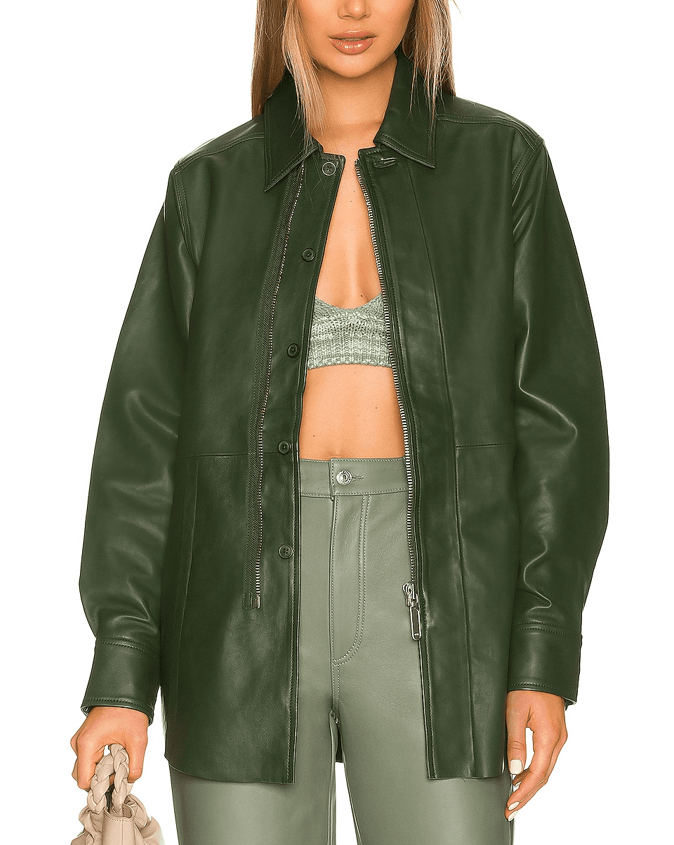 Nikko Leather Shacket - Image 1