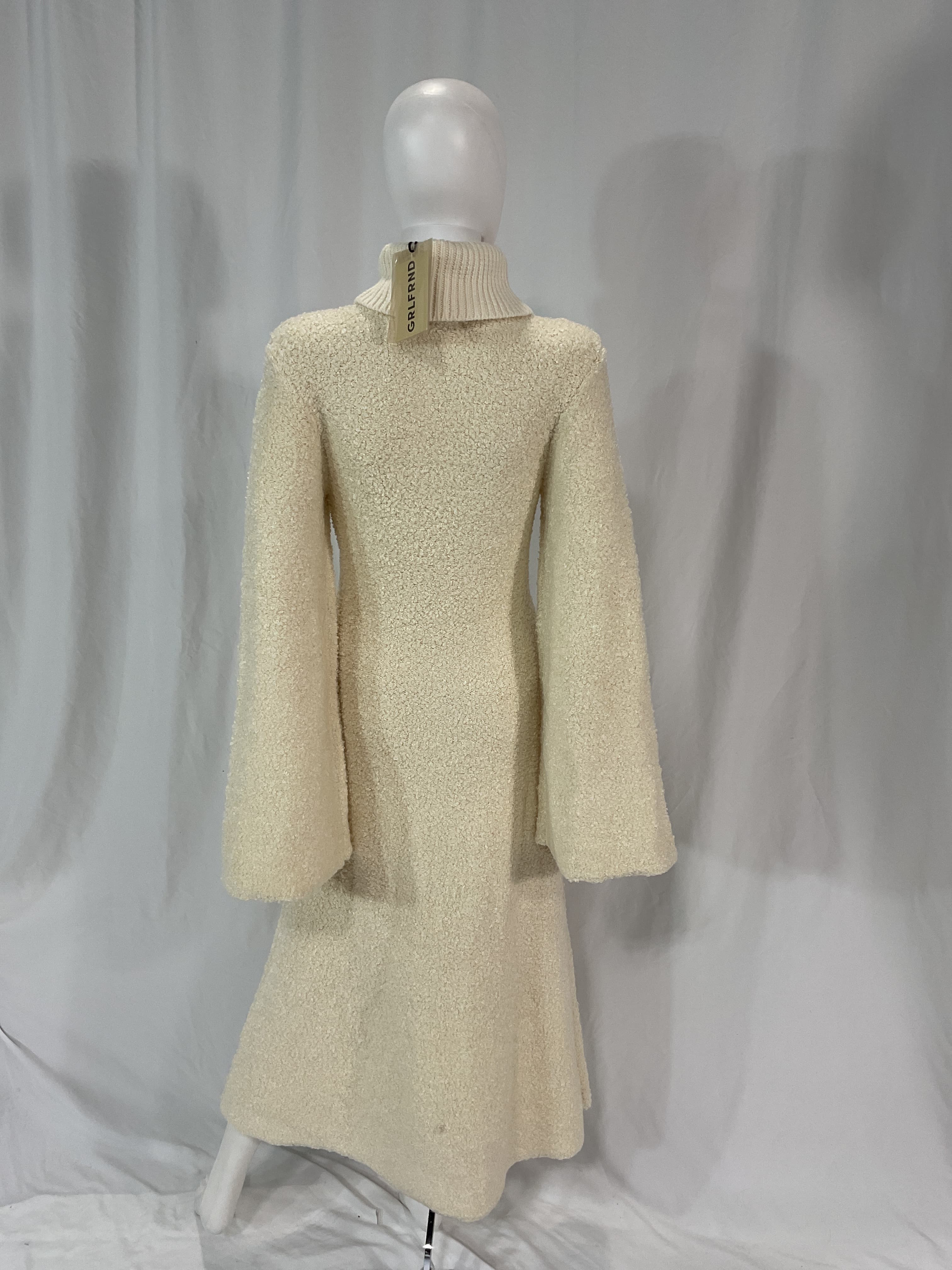 Maeko Boucle Dress In Ivory - Image 3