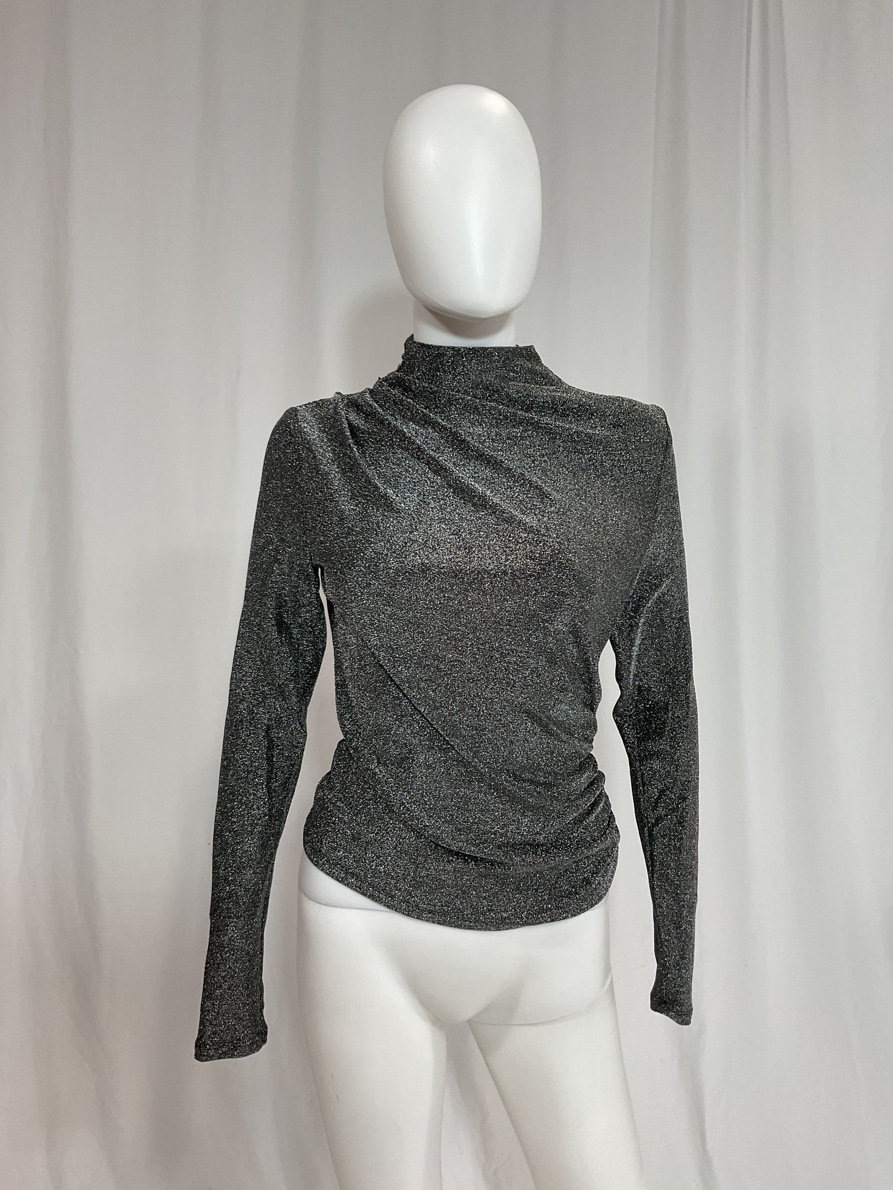Mylie Top In Gunmetal - Image 3
