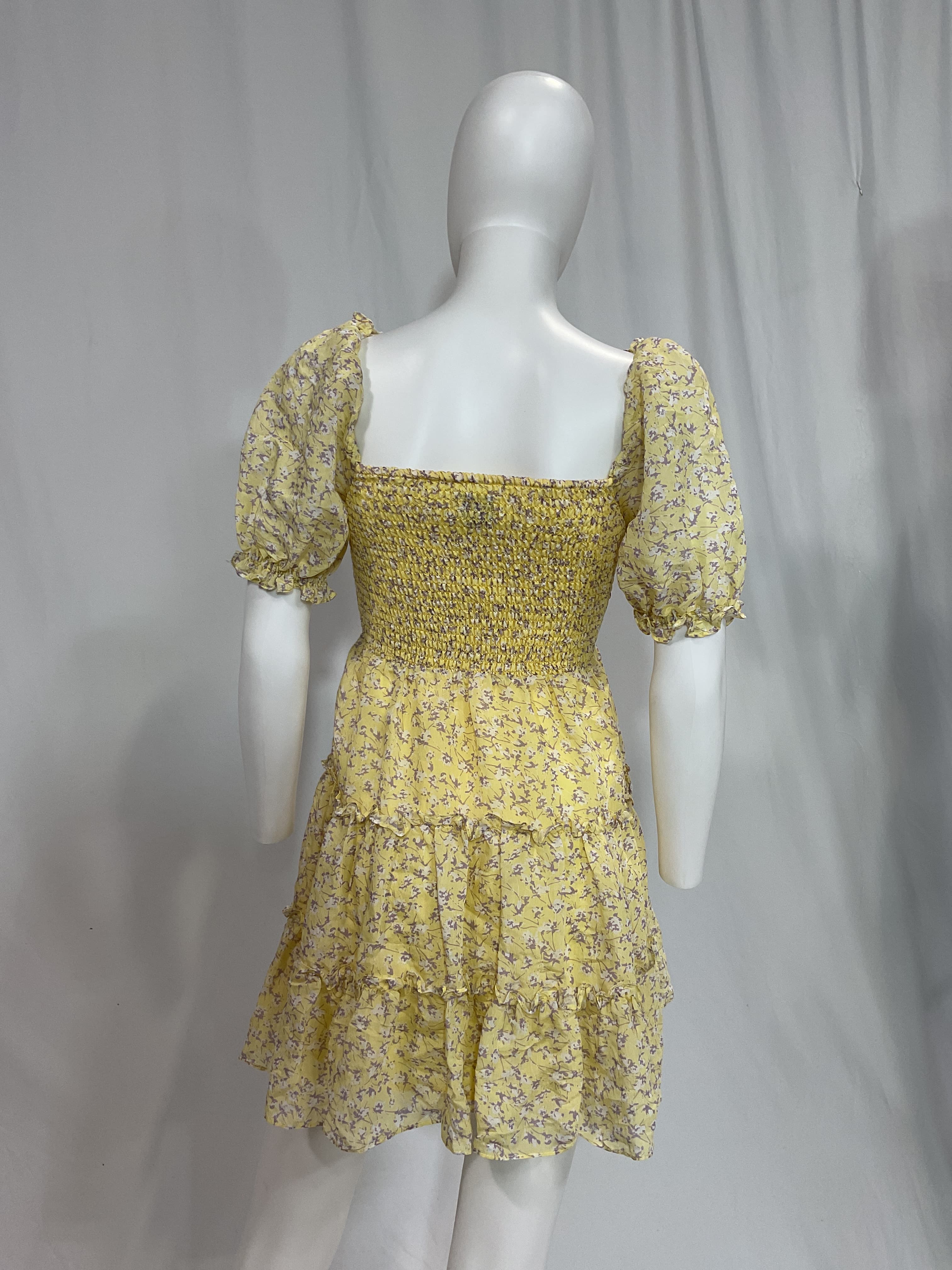 Girl's Tiered Floral Dress - Image 3