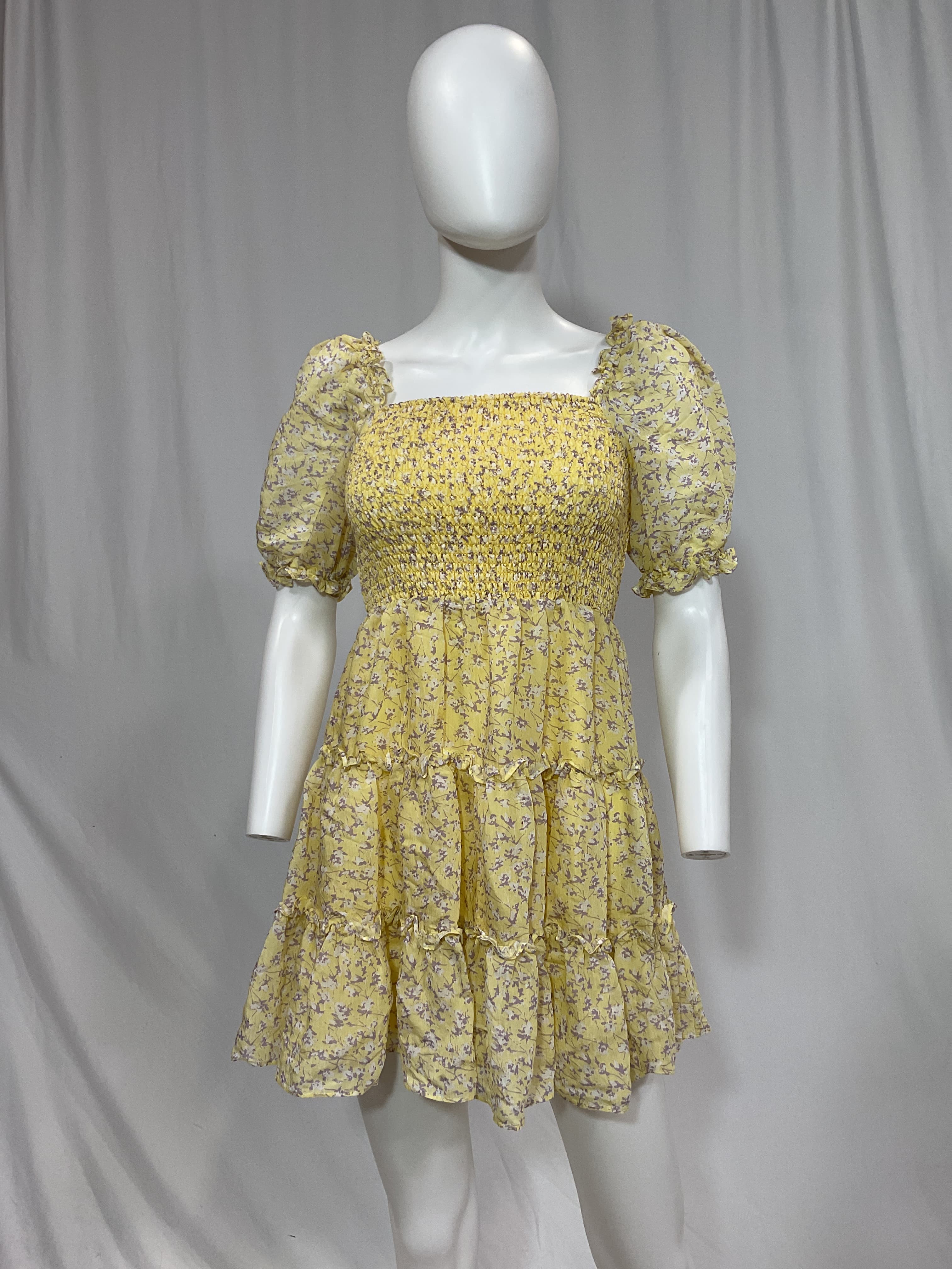 Girl's Tiered Floral Dress - Image 4