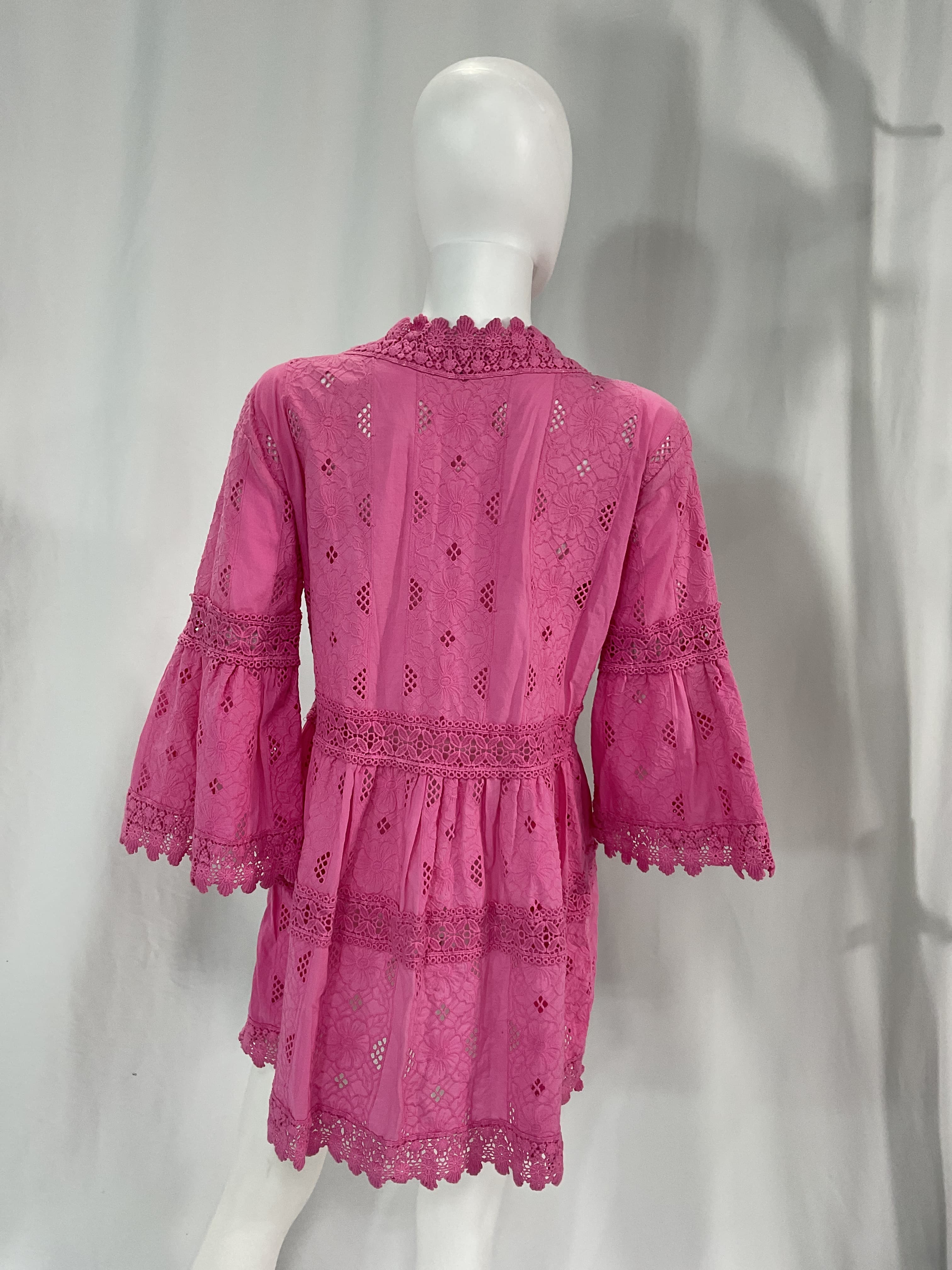 Victoria Broderie Anglaise Cotton Mini Dress - Image 3