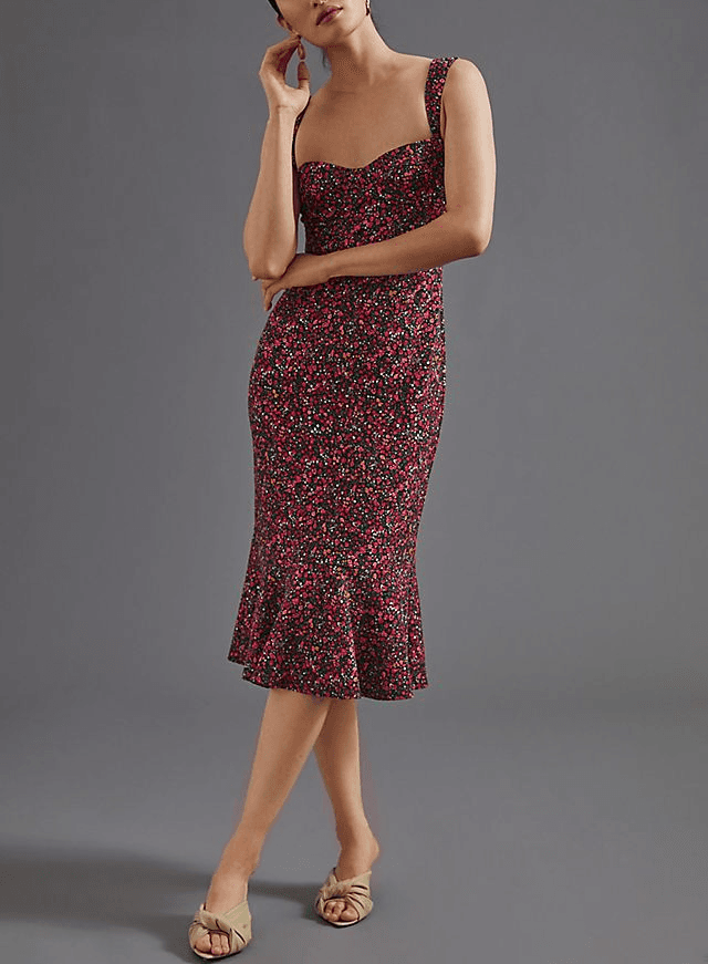 Sweetheart Midi Dress - Image 1