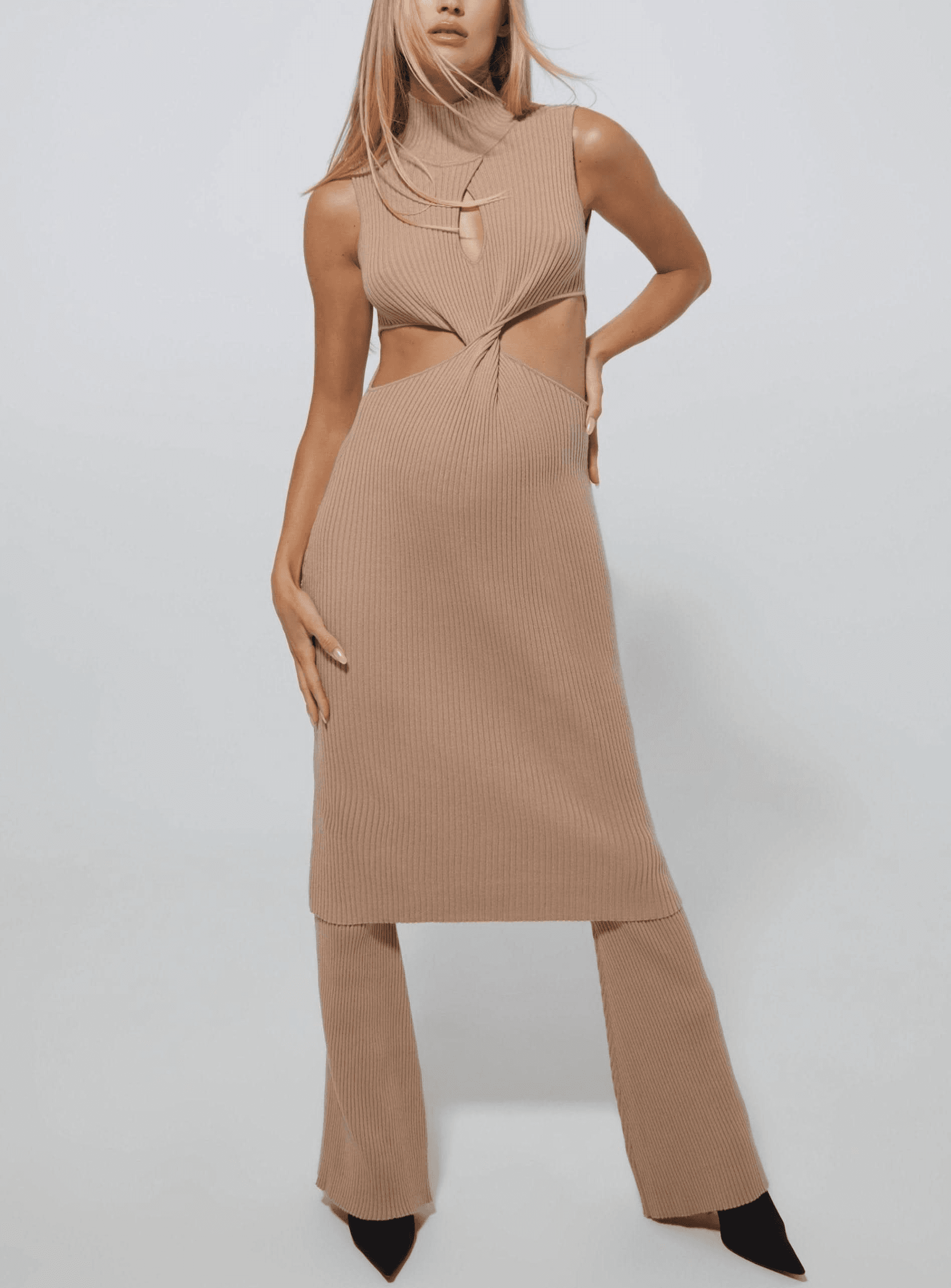 Cozy Knit Flare Pant - Image 1