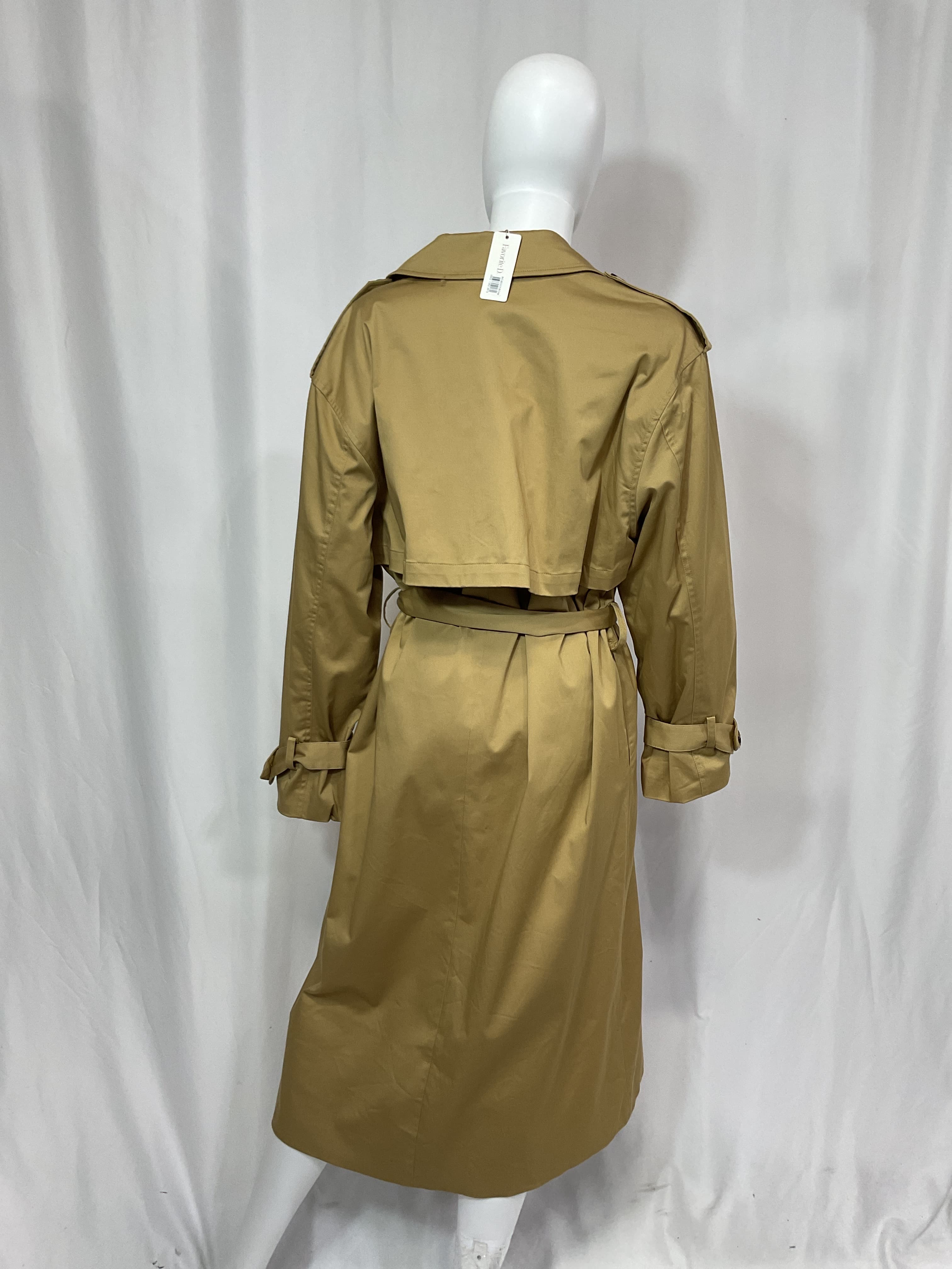 The Charles Tie Waist Double Breasted Trench Coat - Image 2