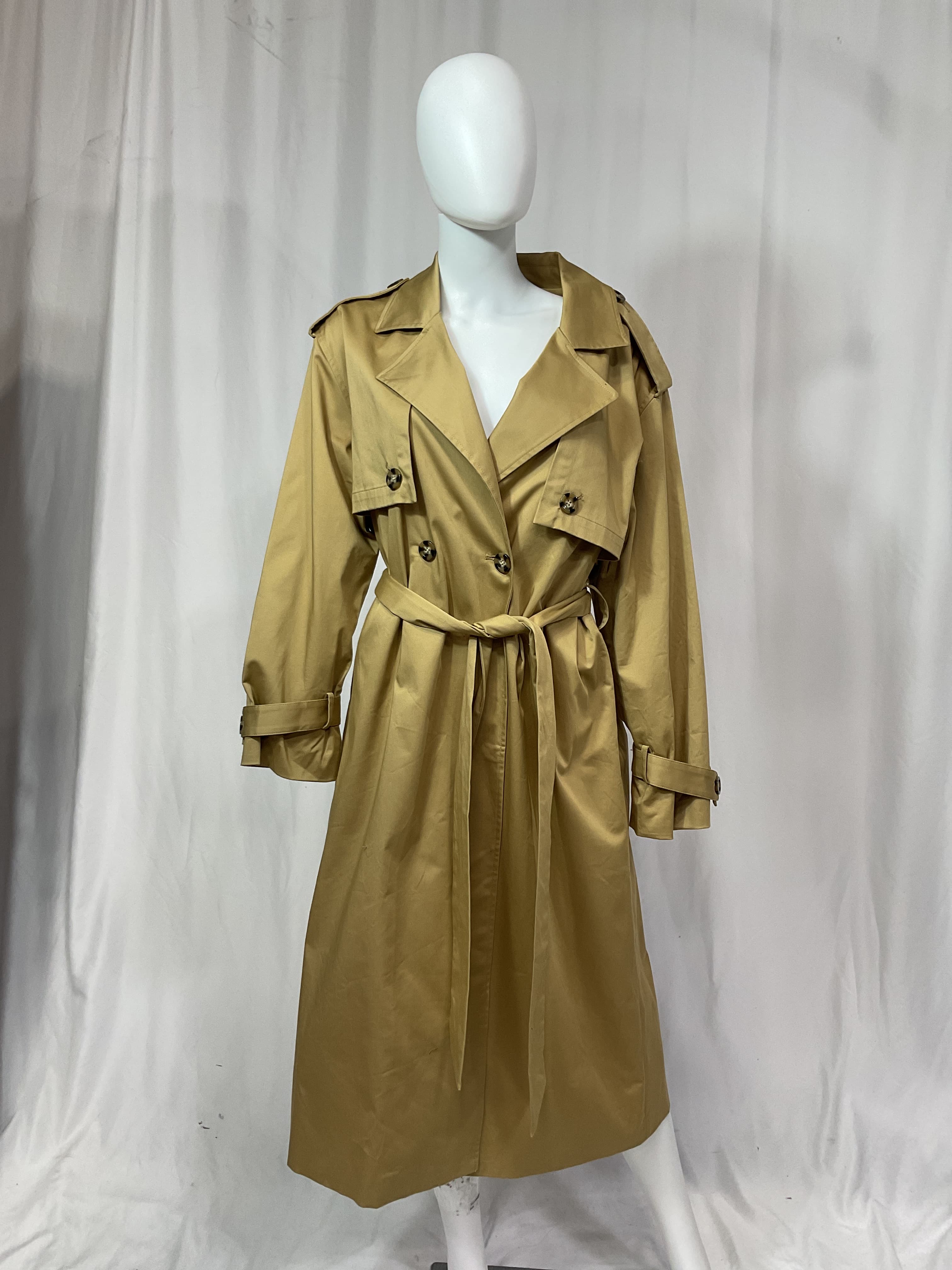 The Charles Tie Waist Double Breasted Trench Coat - Image 3