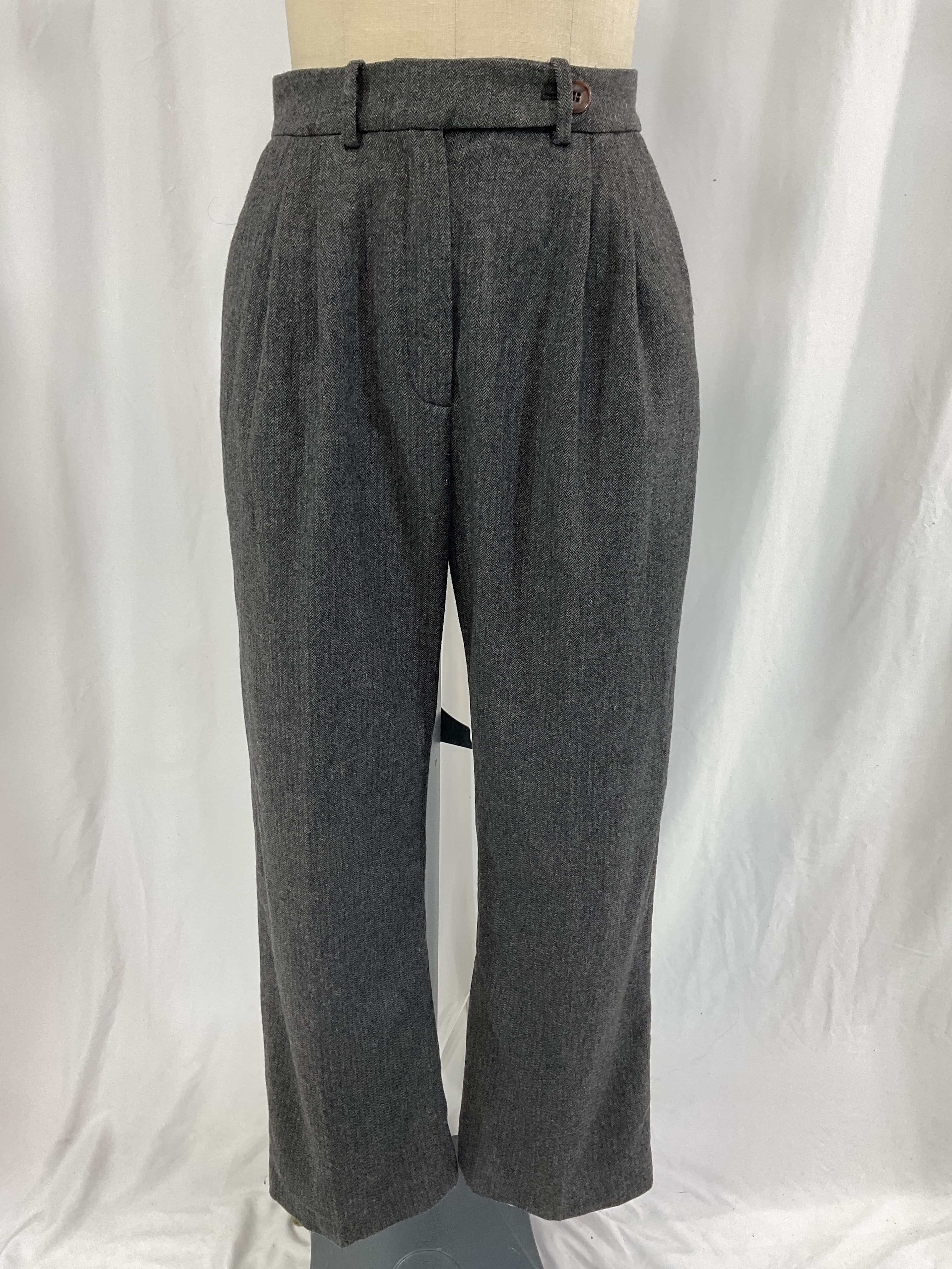 Straight Tweed Trousers - Image 4
