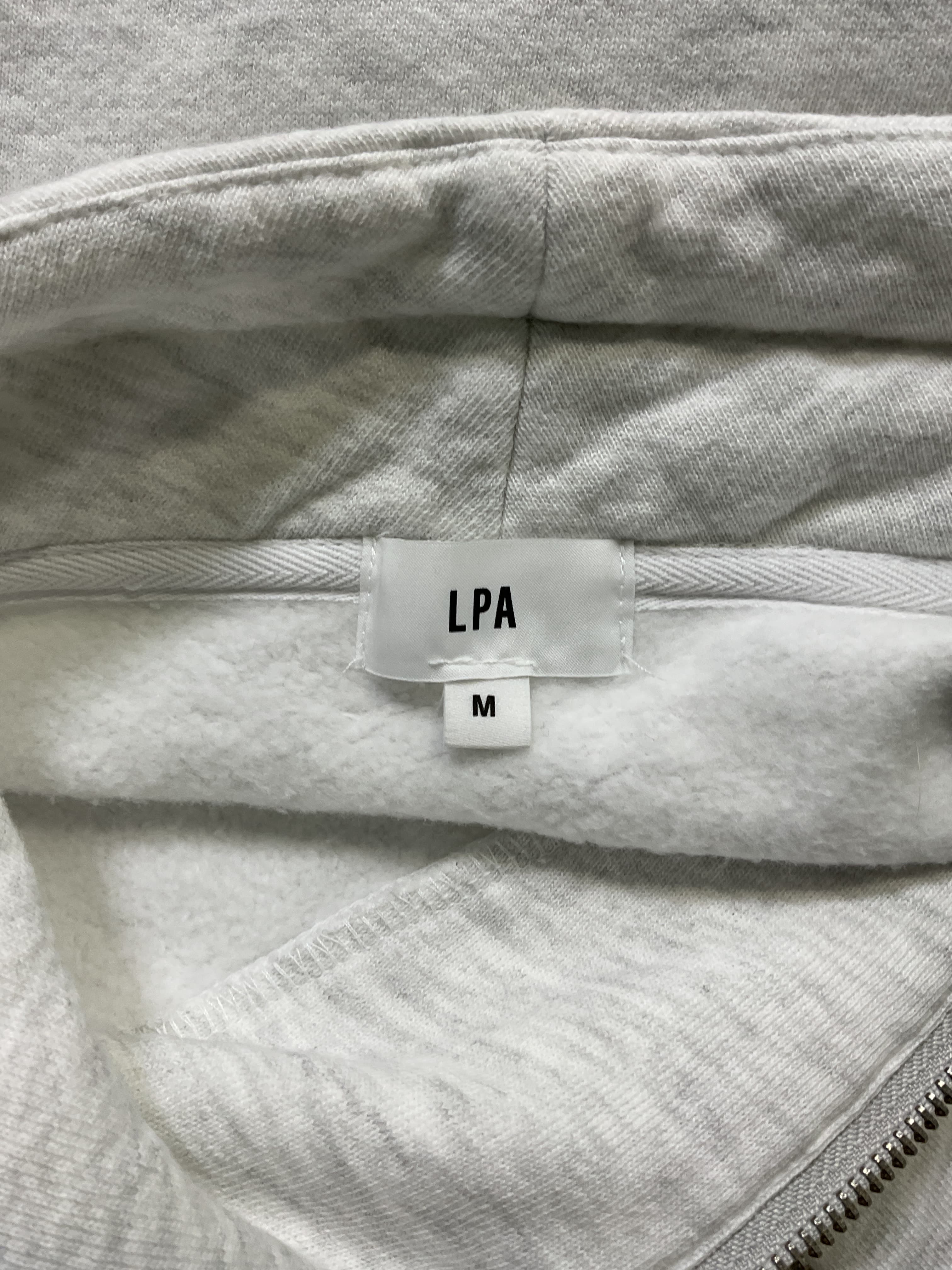 Mock Neck Zip Sweater In Heather Grey - Image 2