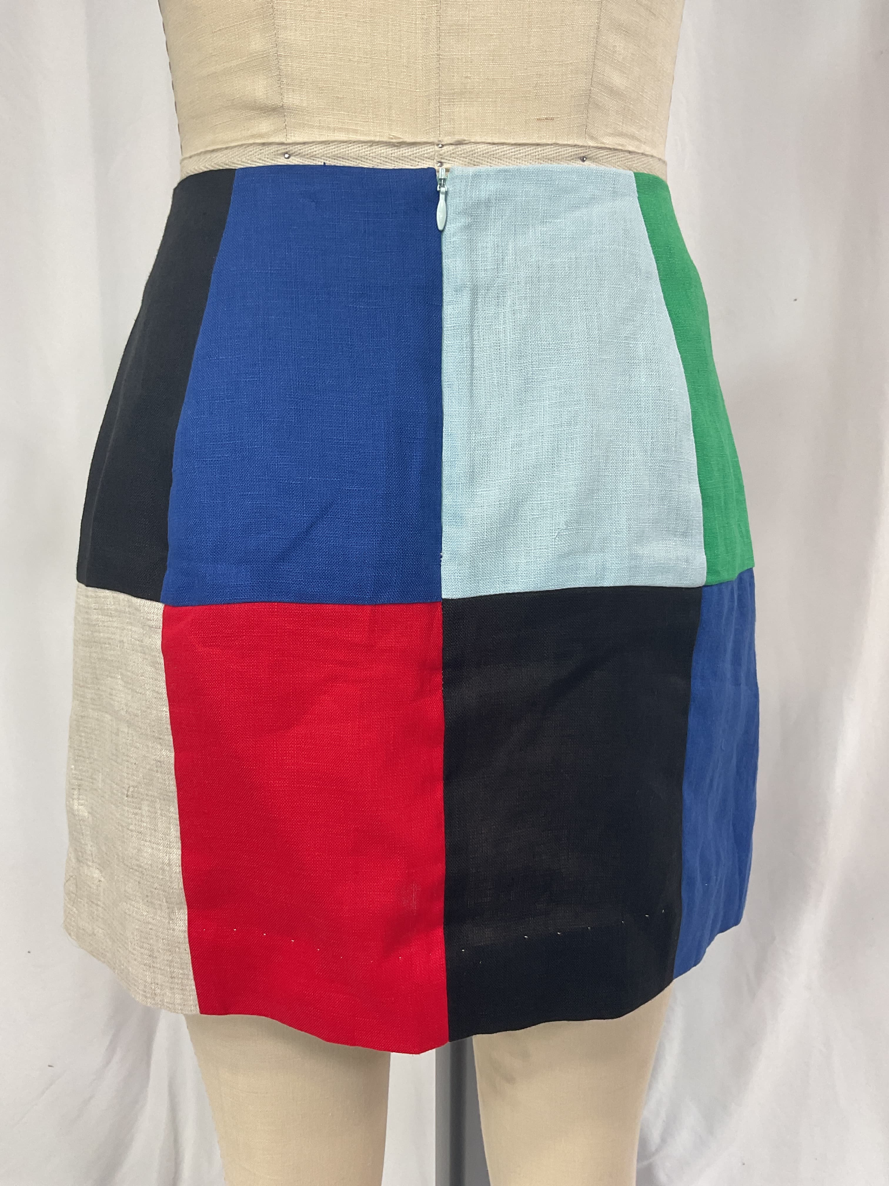 Patchwork Mini Skirt - Image 3