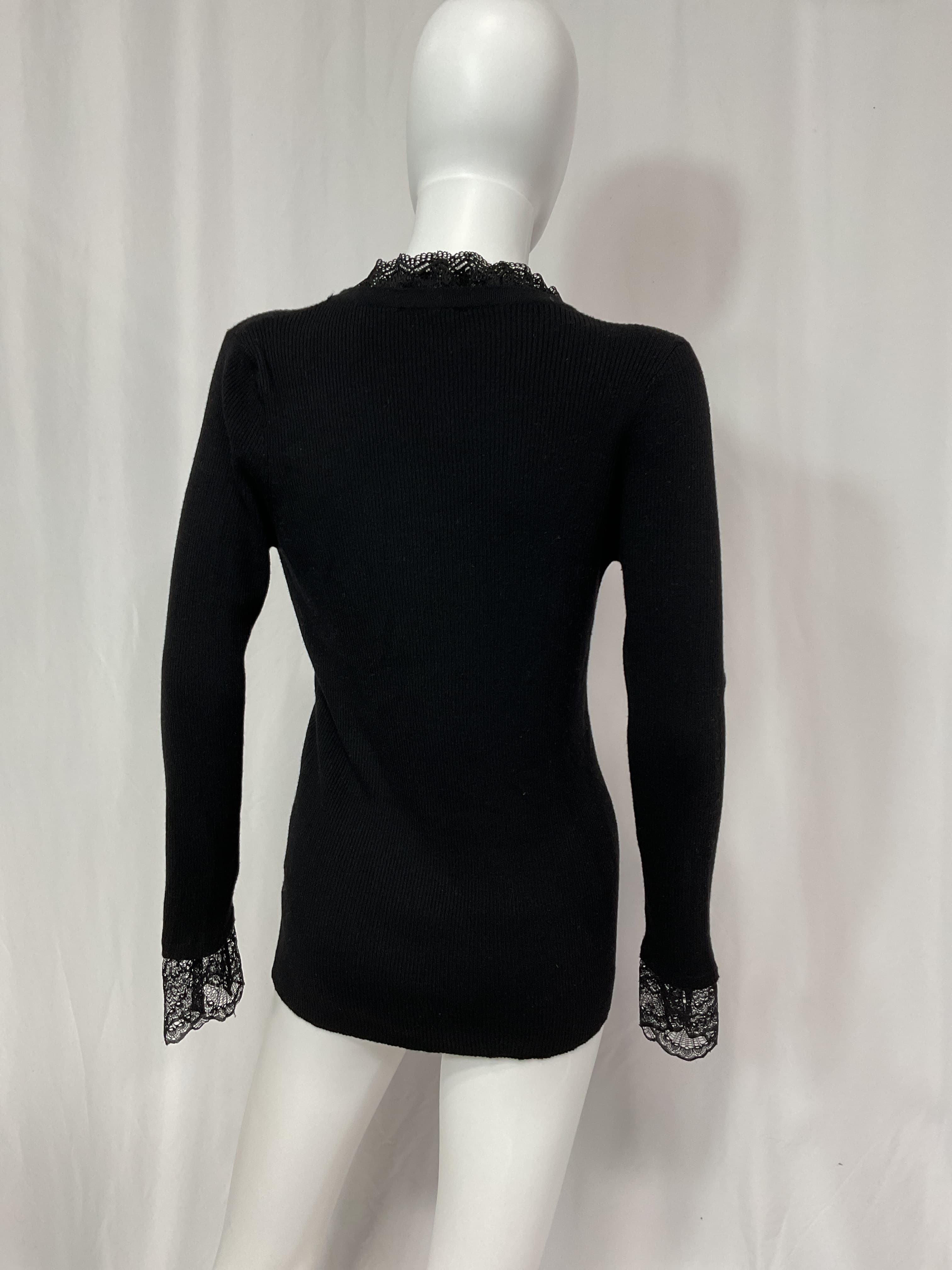 Black Lace Rosemary Top - Image 2