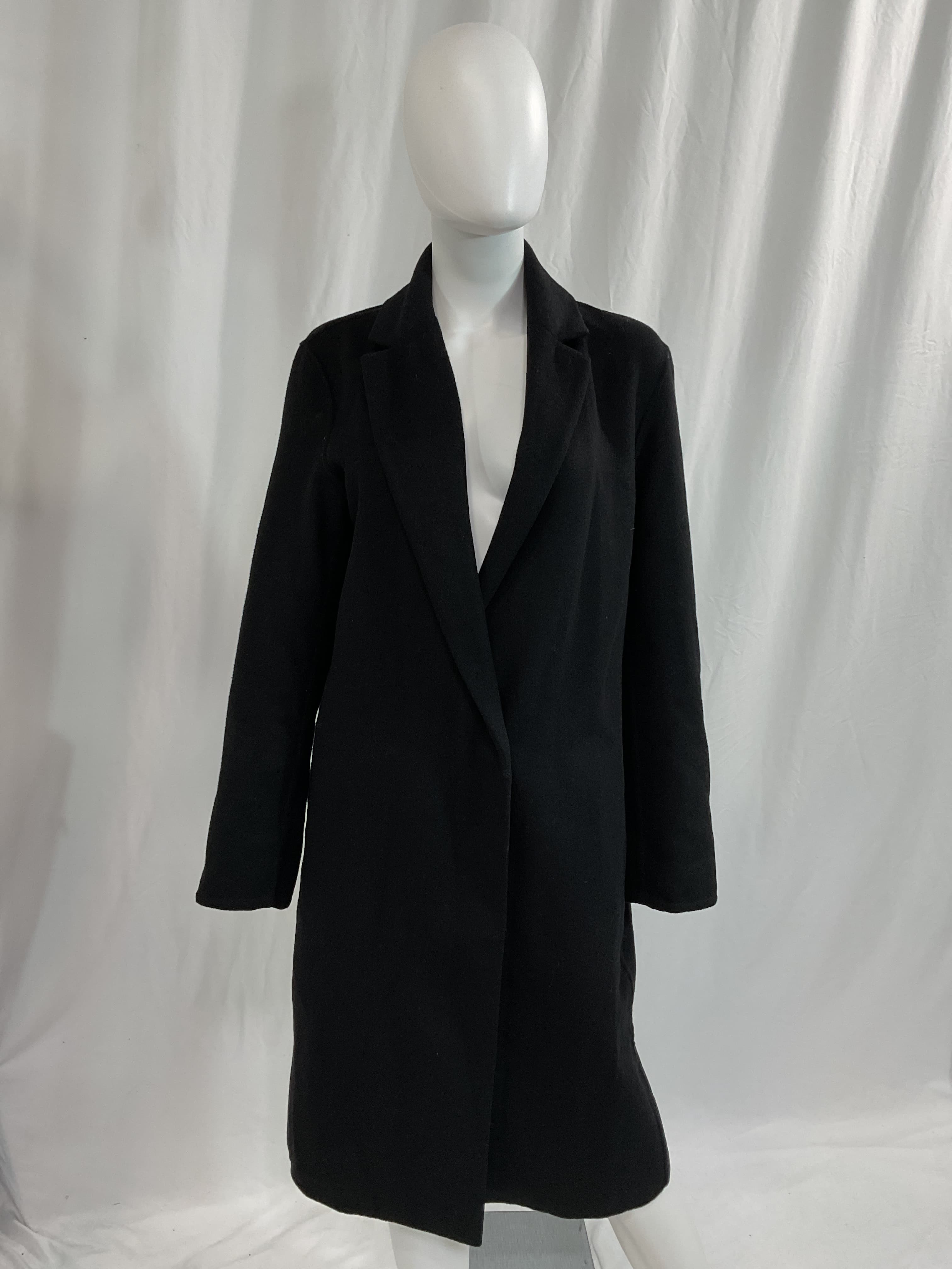 Classic Wool-Blend Straight Coat - Image 3