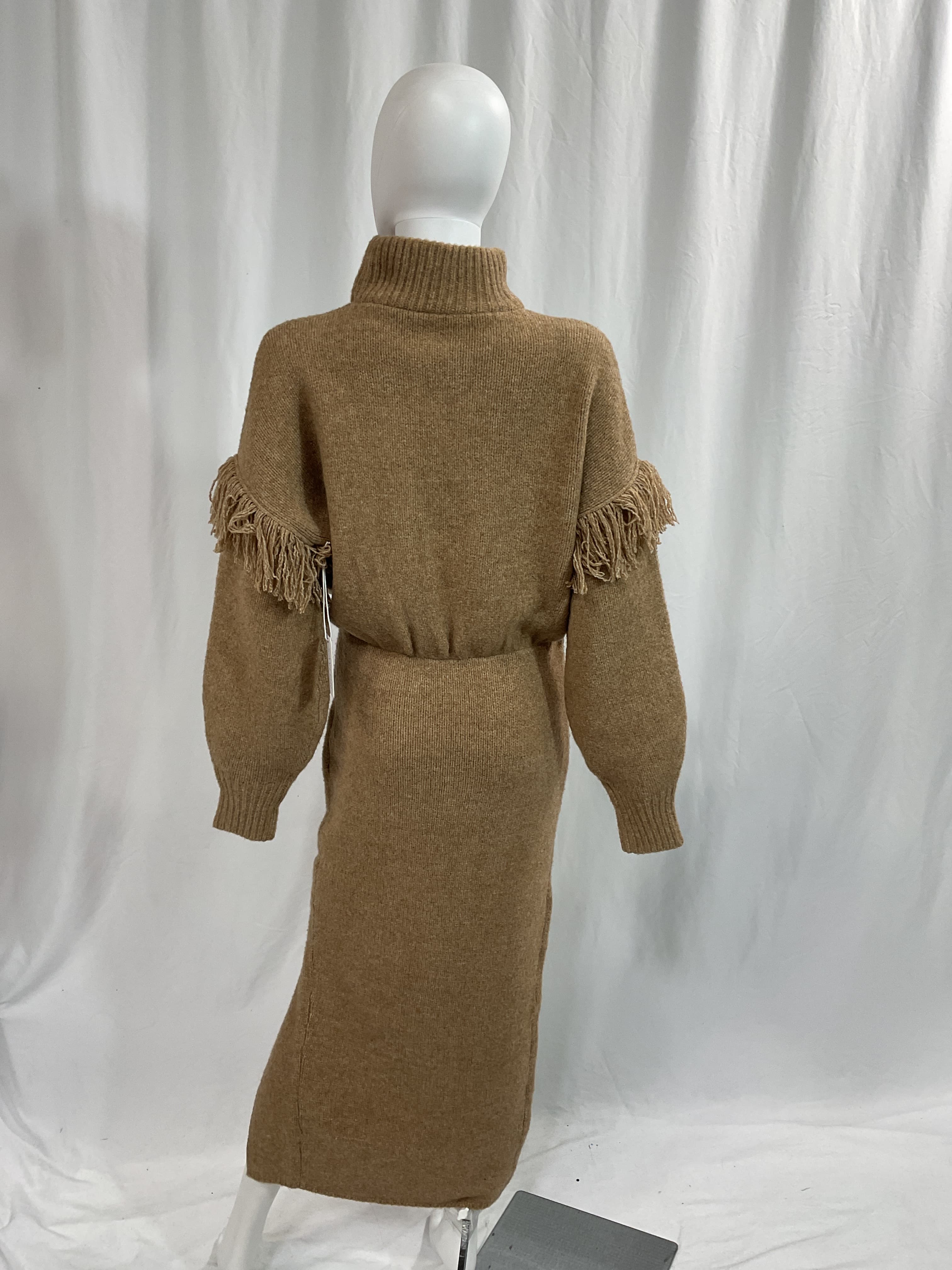 Angelle Sweater Dress In Oatmeal - Image 4