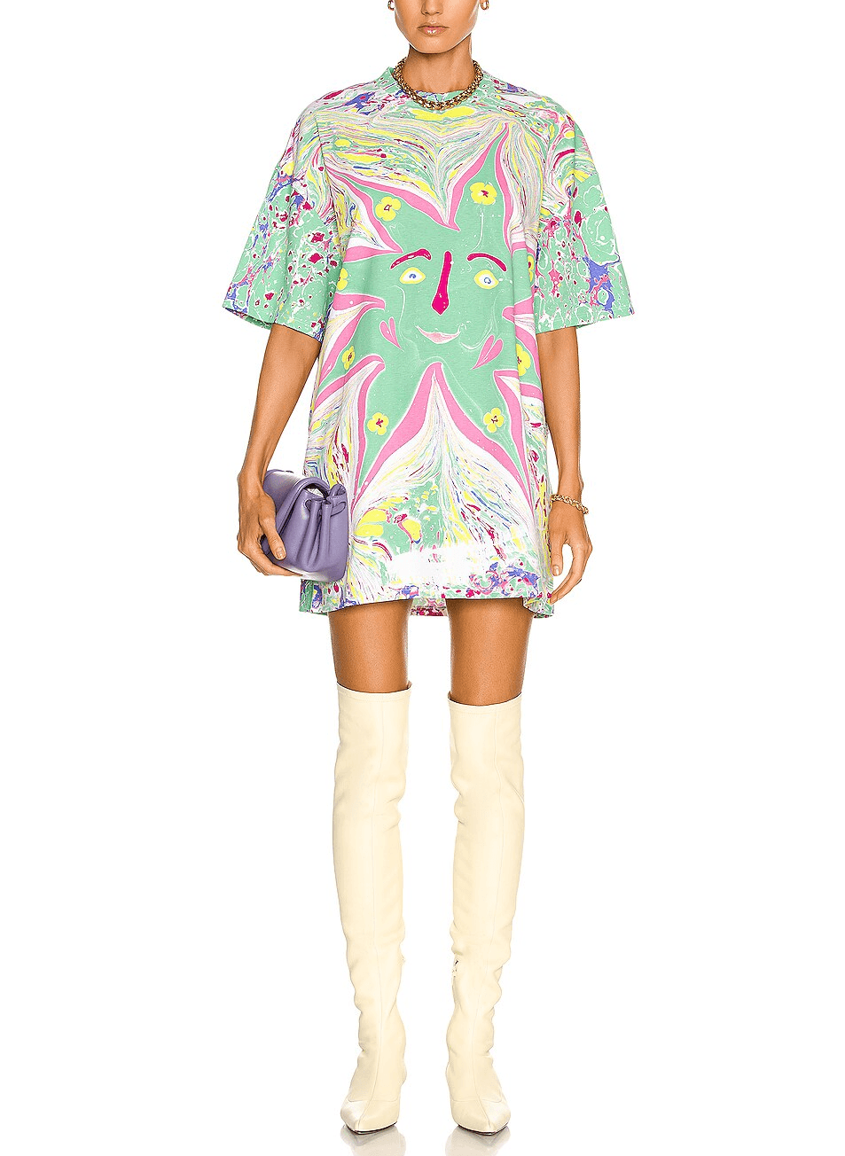 Myfawnwy Print Dress - Image 1