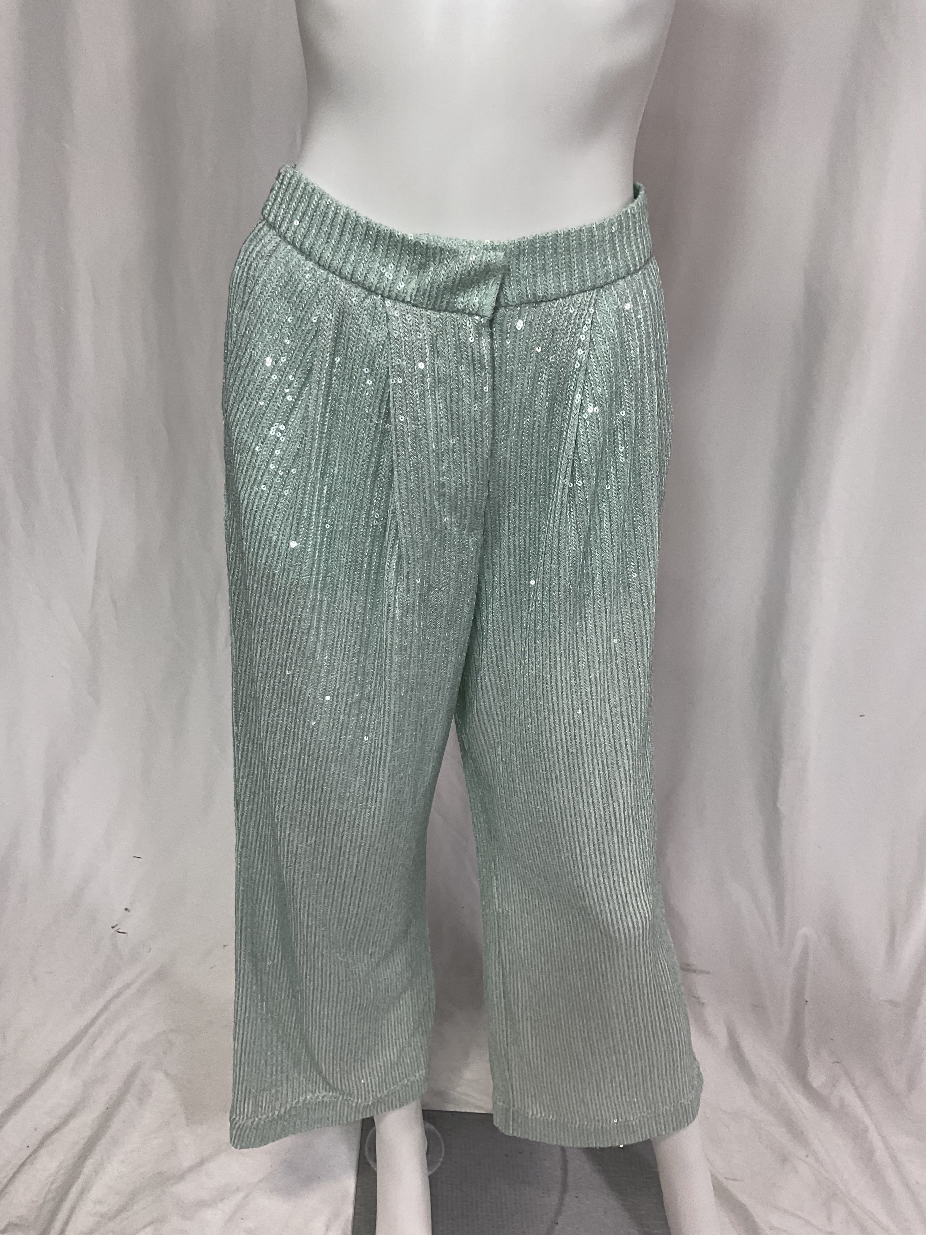 Sequin Wide-Leg Pants - Image 2