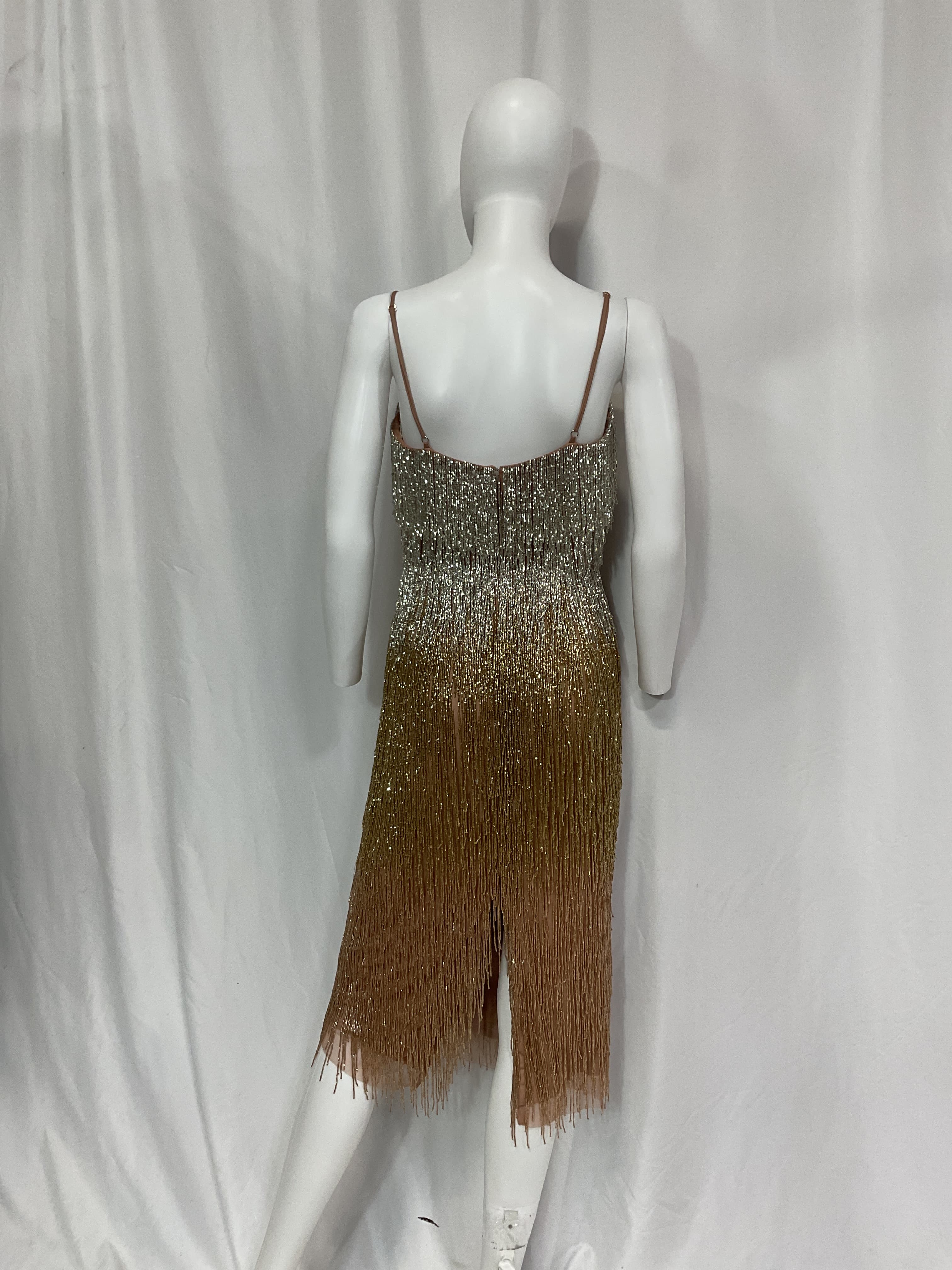 Liv Foster Beaded Fringe Gown - Image 2