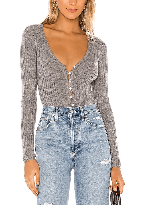 Baxter Cardigan In Grey - Image 1