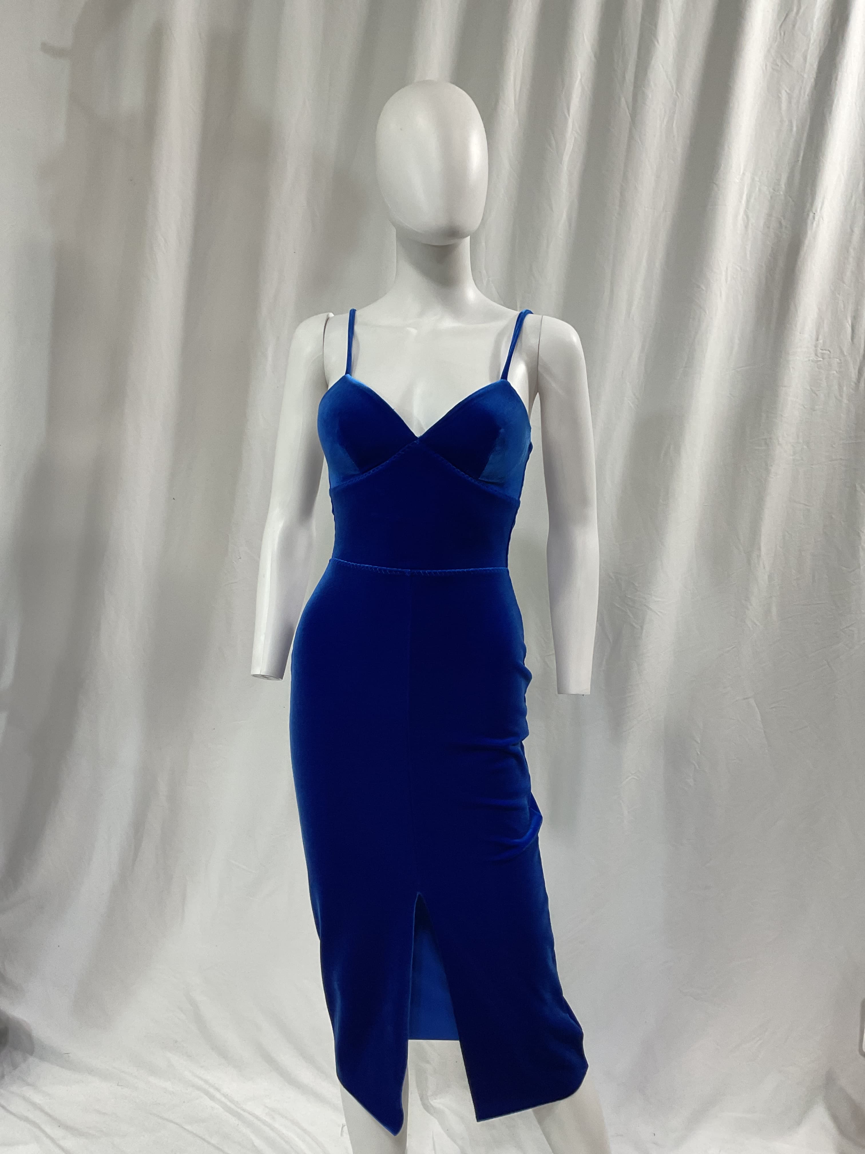 Stina Velvet Bodycon Dress - Image 4
