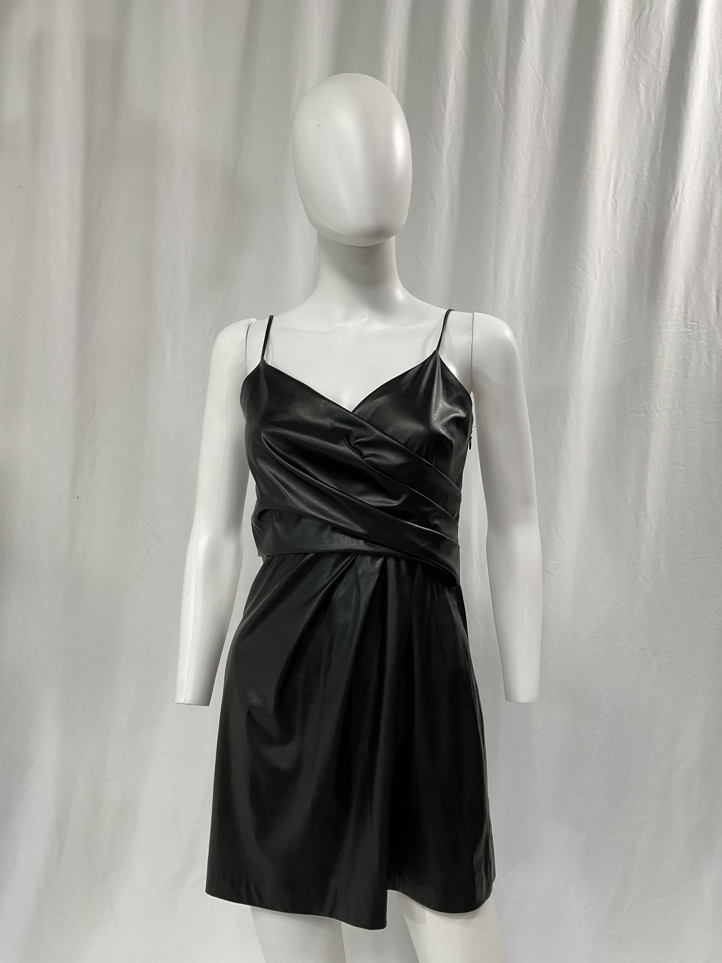 Sonnet Faux Leather Minidress - Image 2