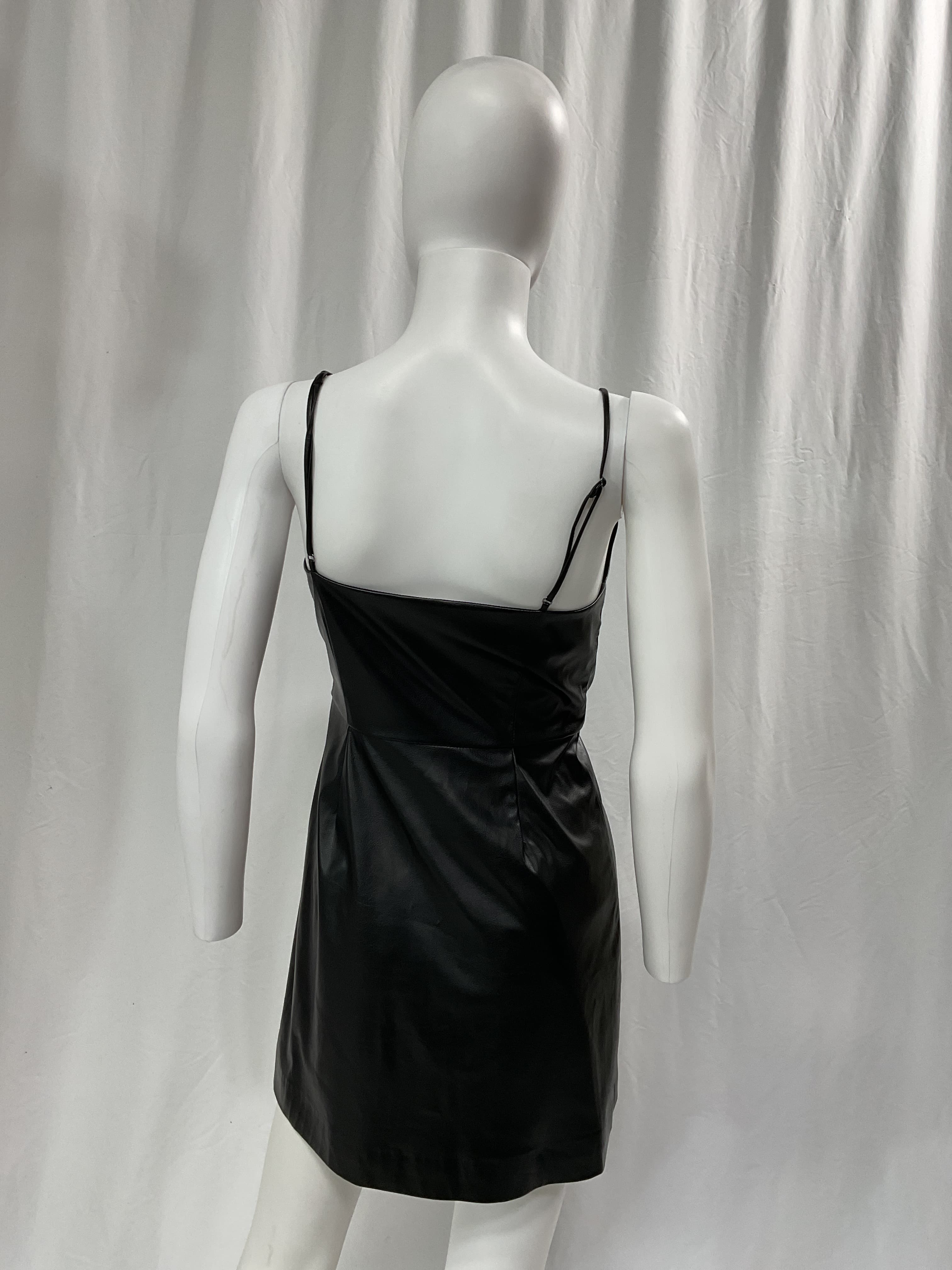 Sonnet Faux Leather Minidress - Image 4