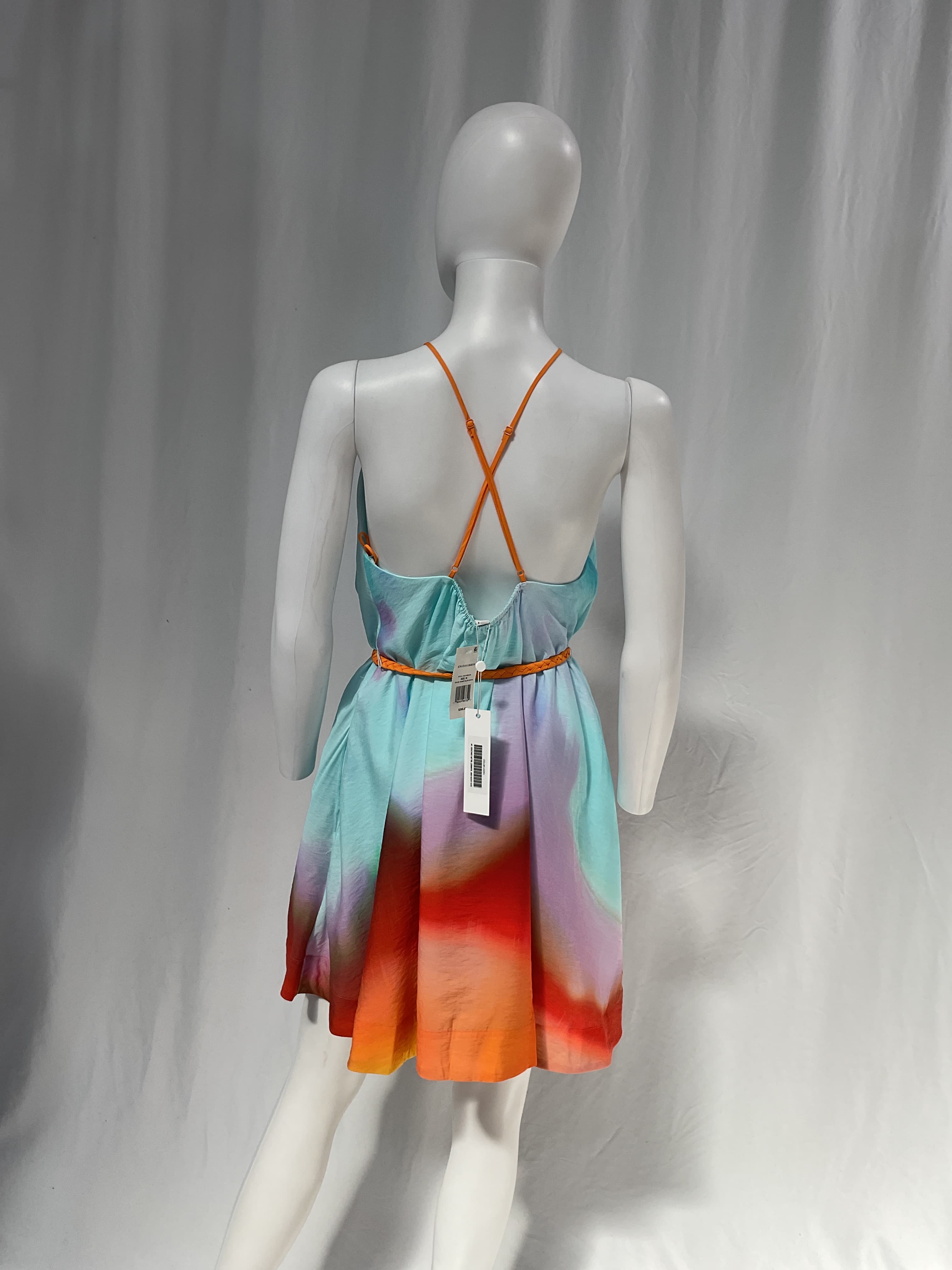 Odessa Nylon Printed Cover Ups Mini Tent Dress - Image 3