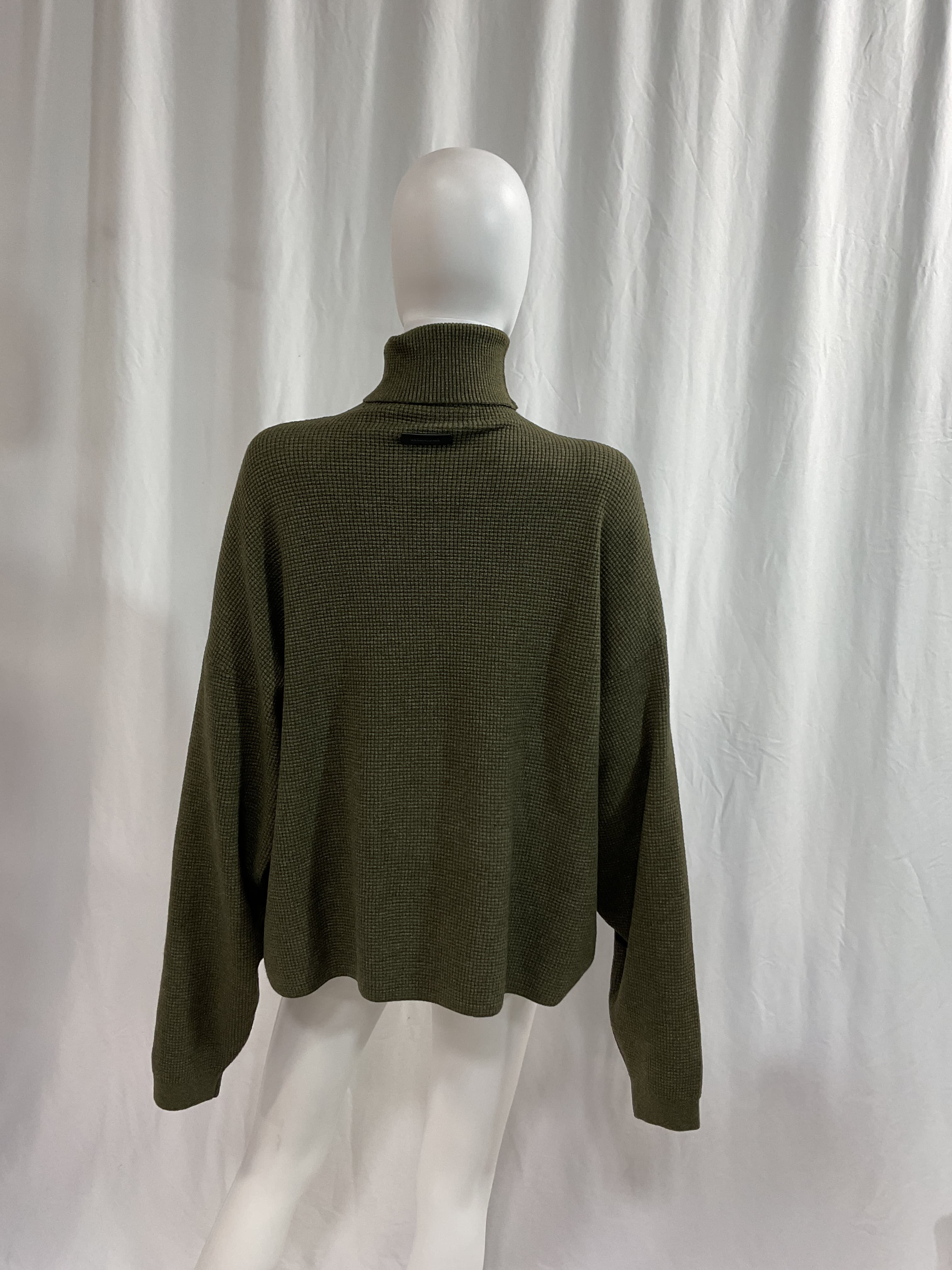 Womens Waffle Turtleneck - Image 3