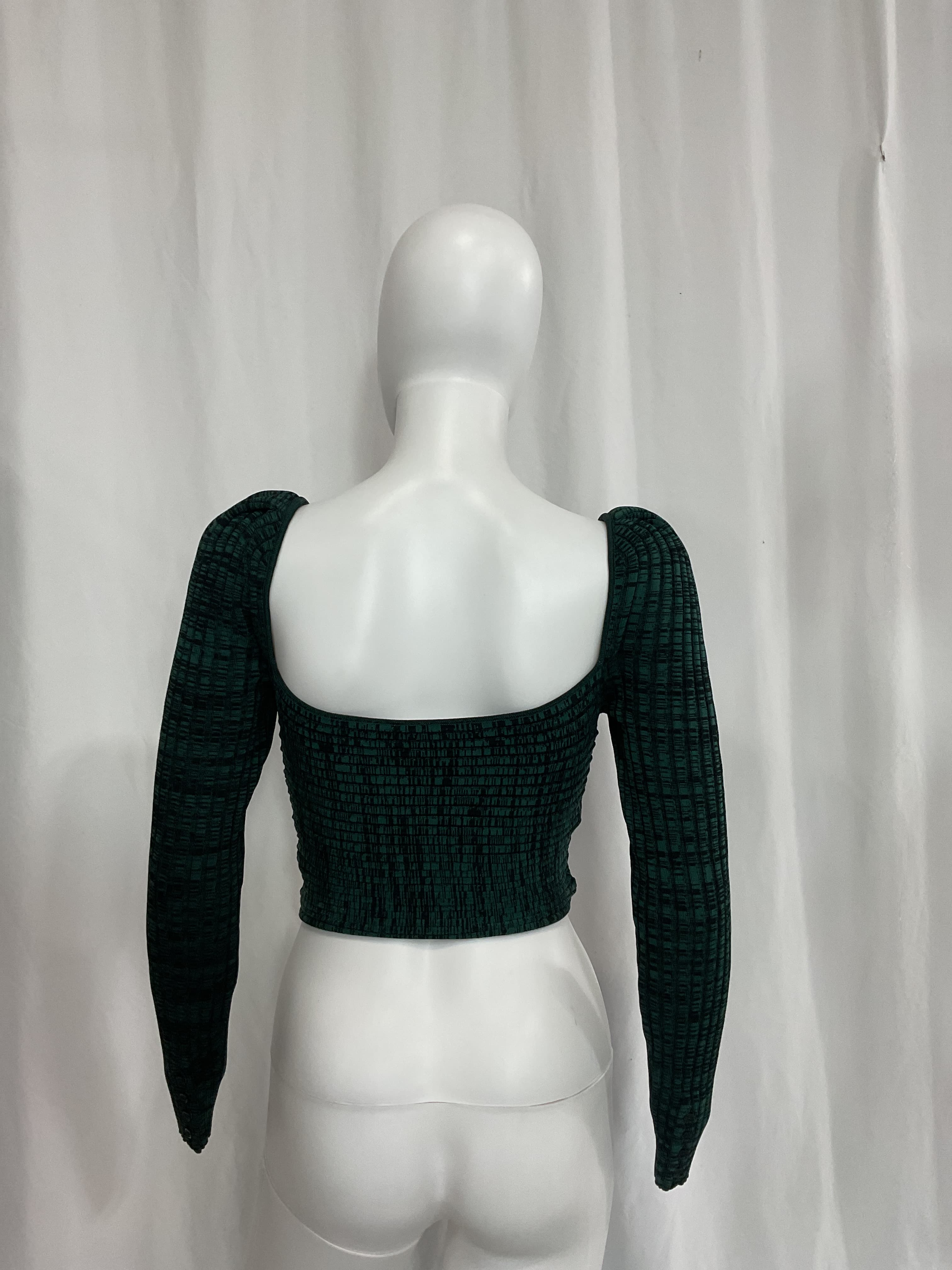 Crossover Knit Crop Top - Image 2