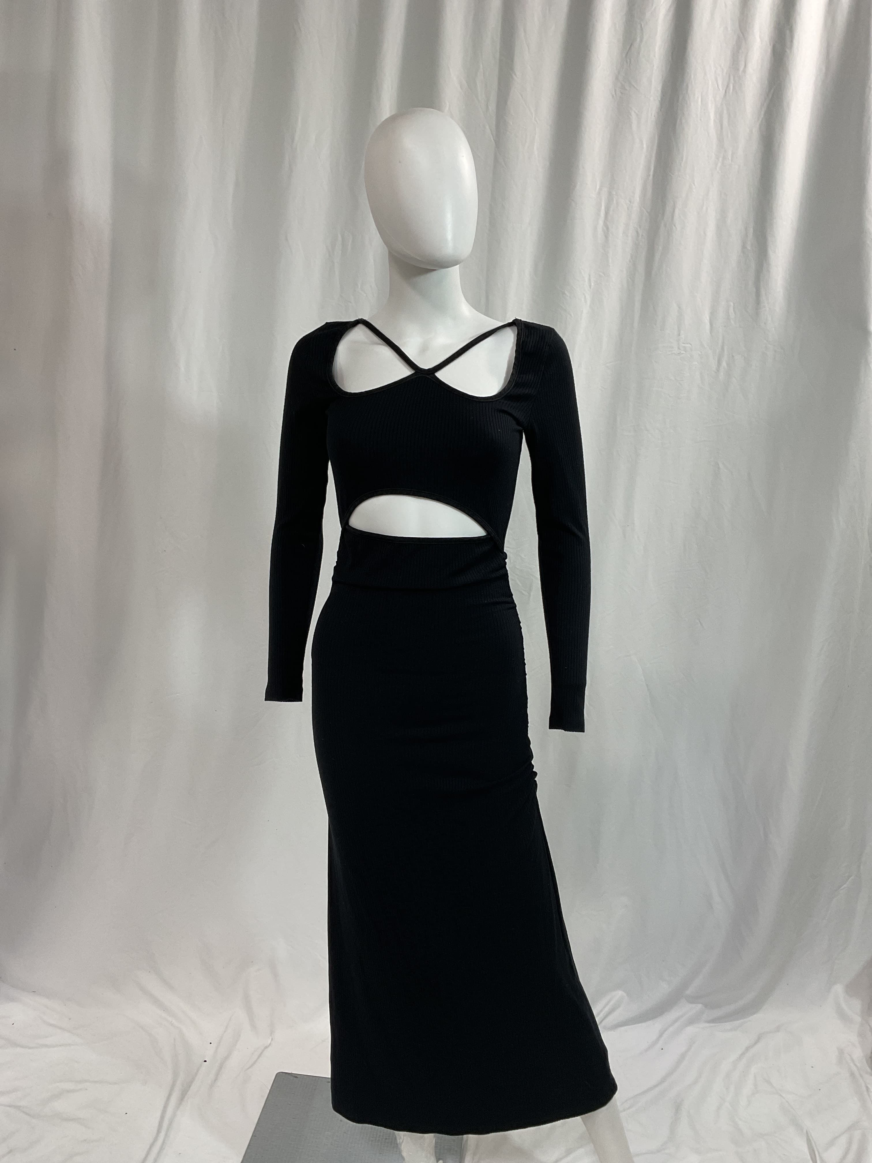 Maisha Cut-Out Rib Knit Midi Dress - Image 2