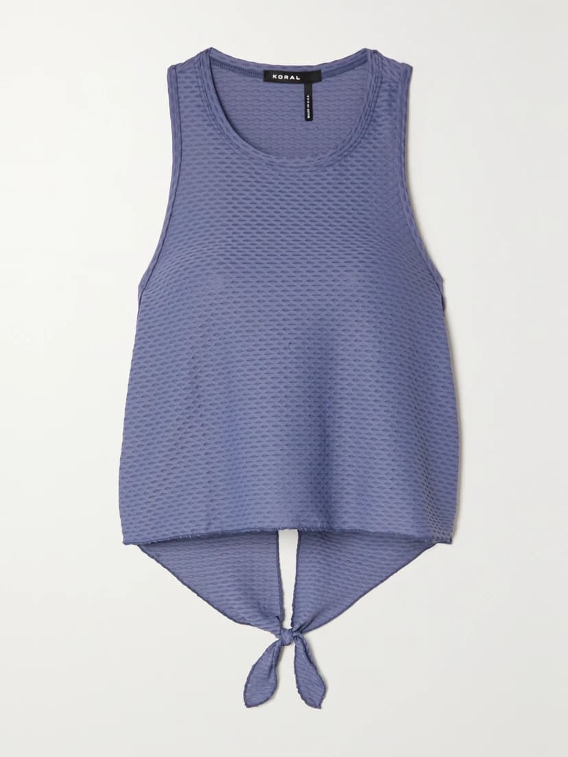 Raegan Stretch-Jacquard Tank - Image 1