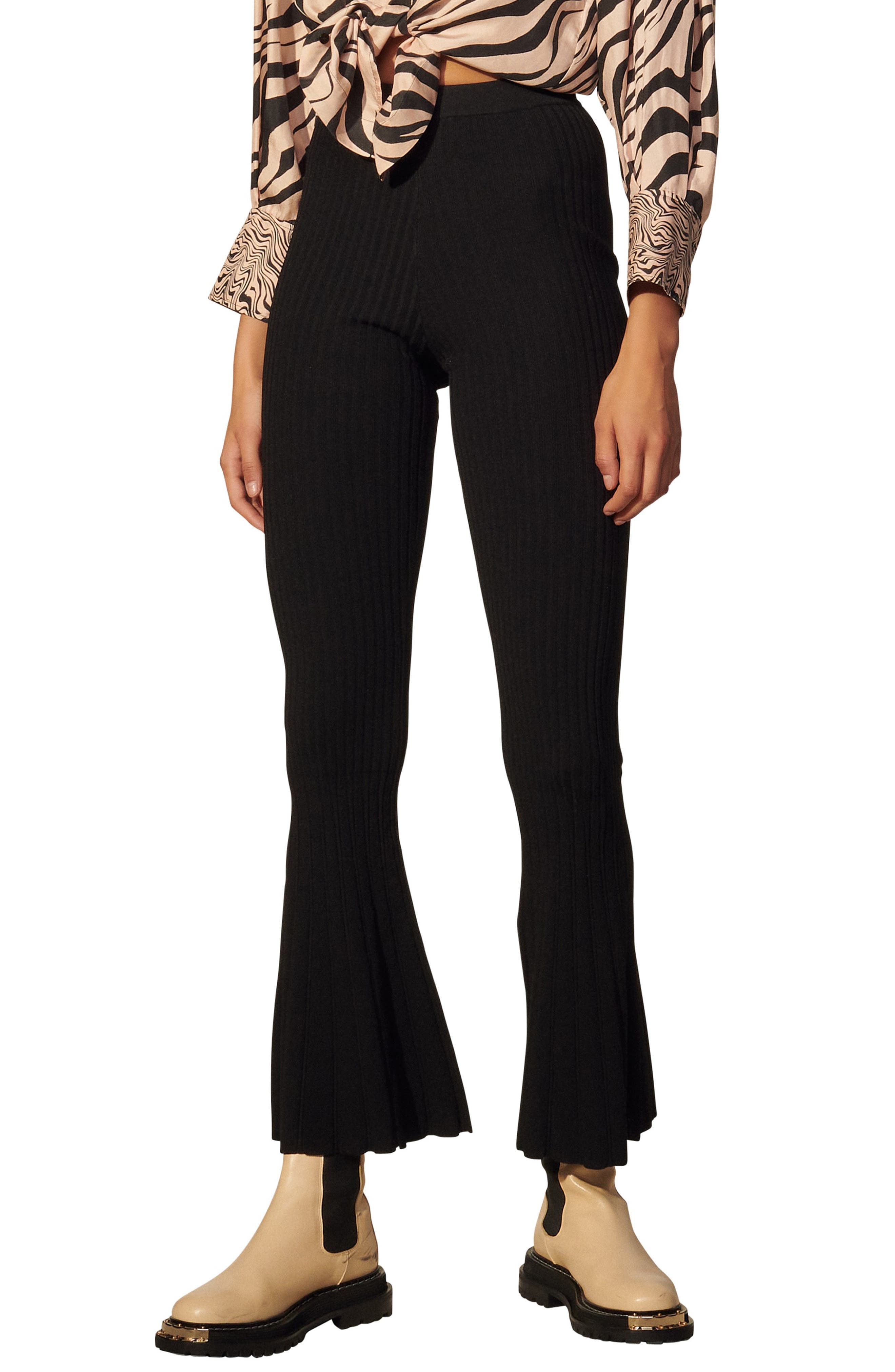Ribbed Flare Pants - Image 1
